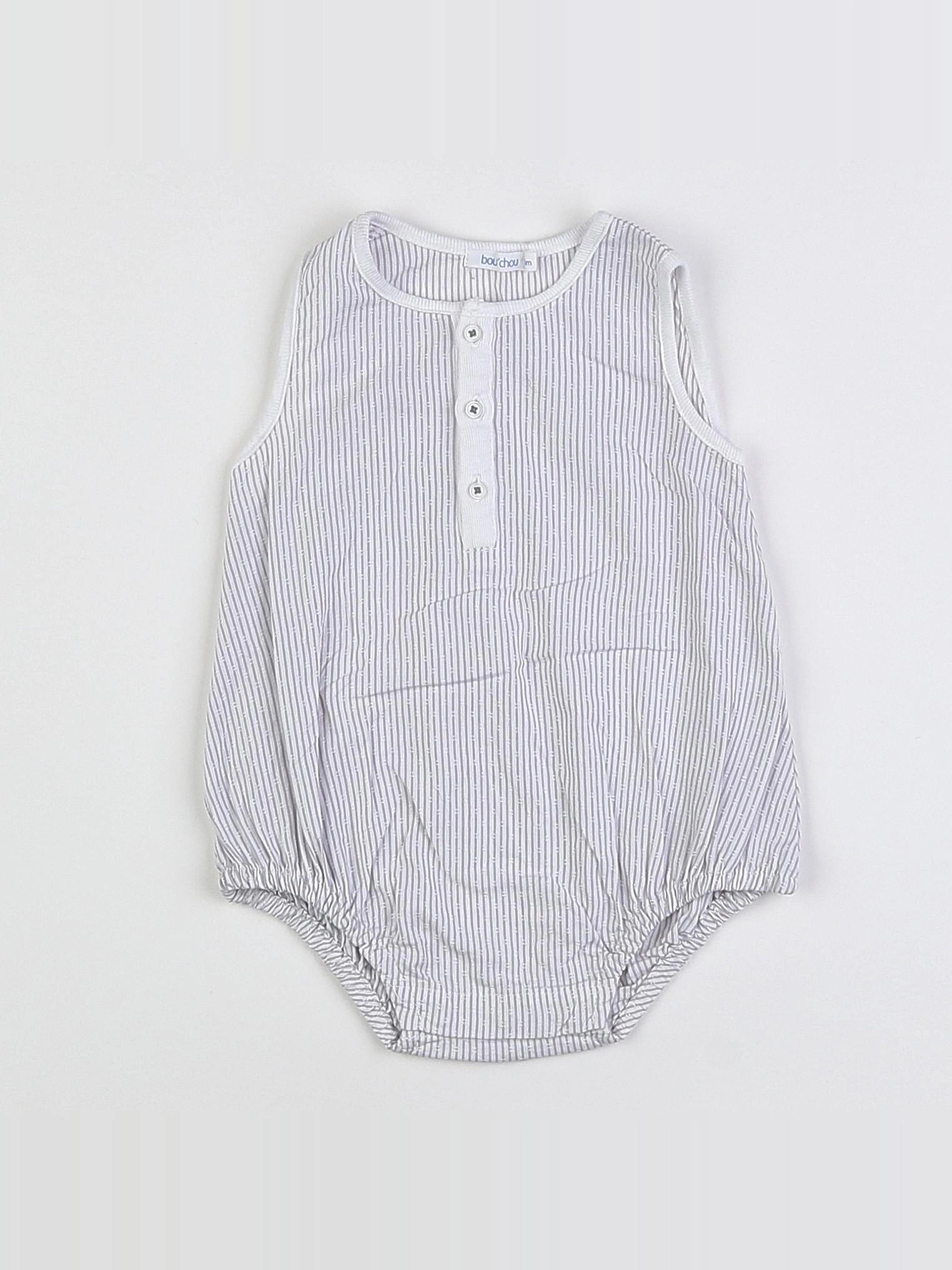 Boutchou - combinaison gris - 3 mois