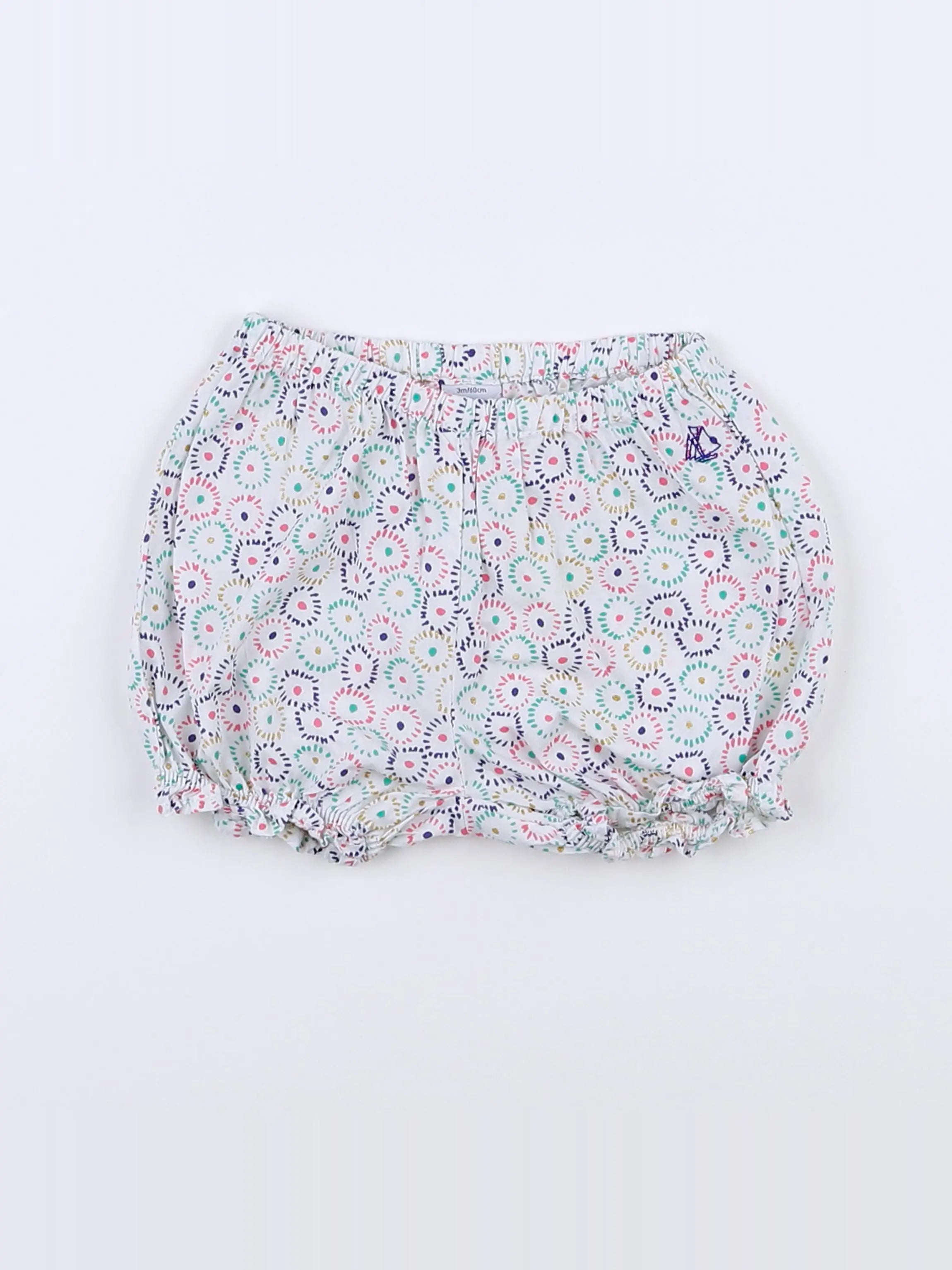 Petit Bateau - bloomer multicolore - 3 mois