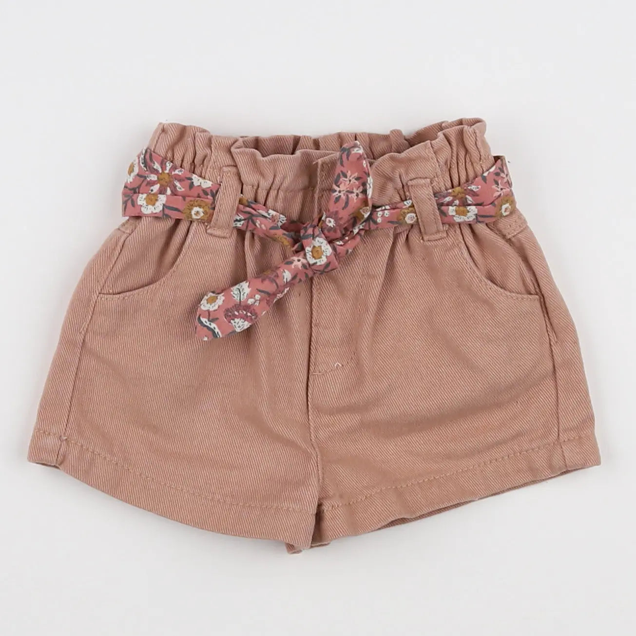 Vertbaudet - short marron - 12 mois