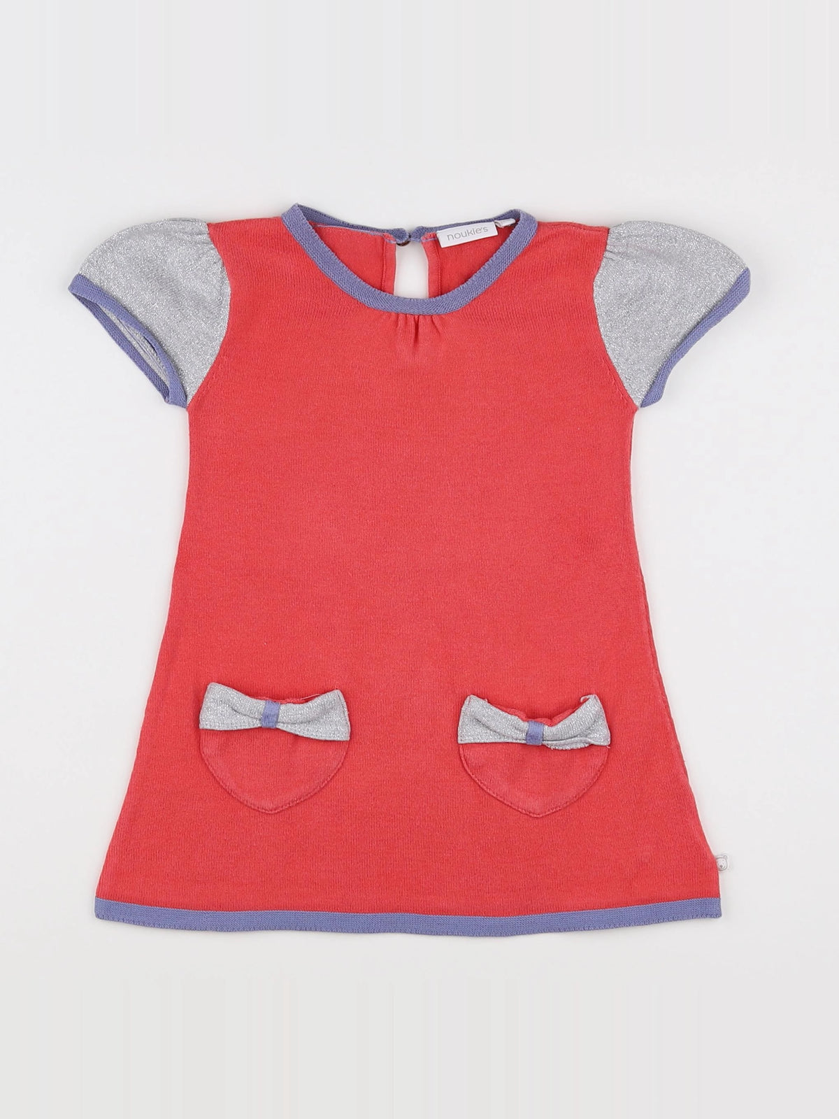 Noukie's - robe orange, argent - 2 ans