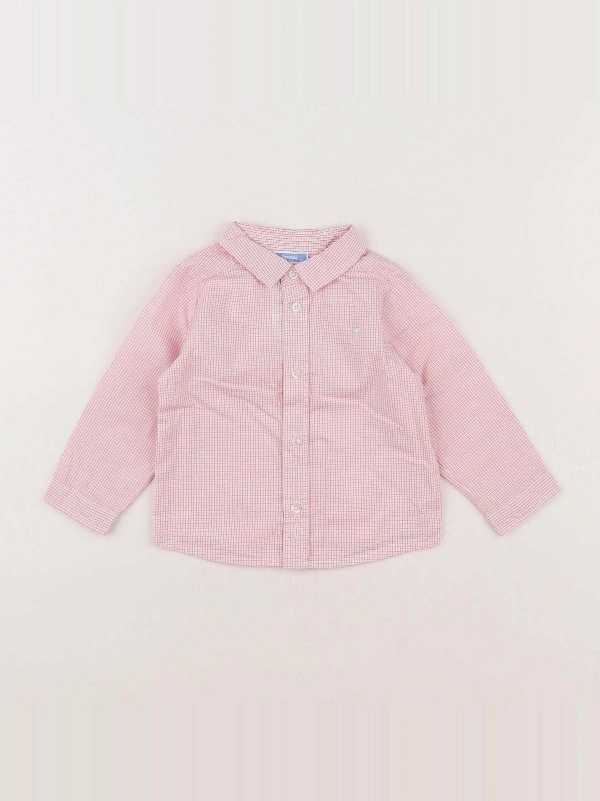 Jacadi - chemise rouge, blanc - 12 mois
