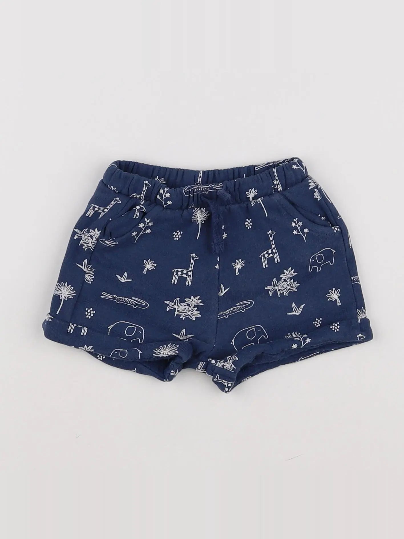 Vertbaudet - short bleu - 3/6 mois