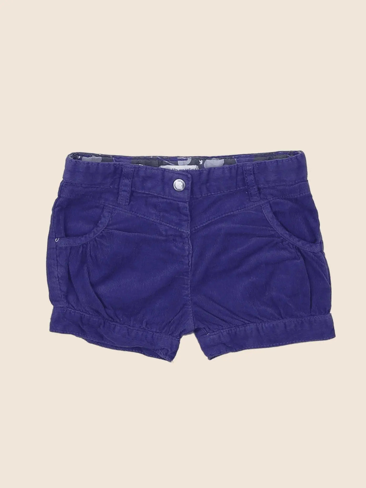 Vertbaudet - short violet - 9 mois