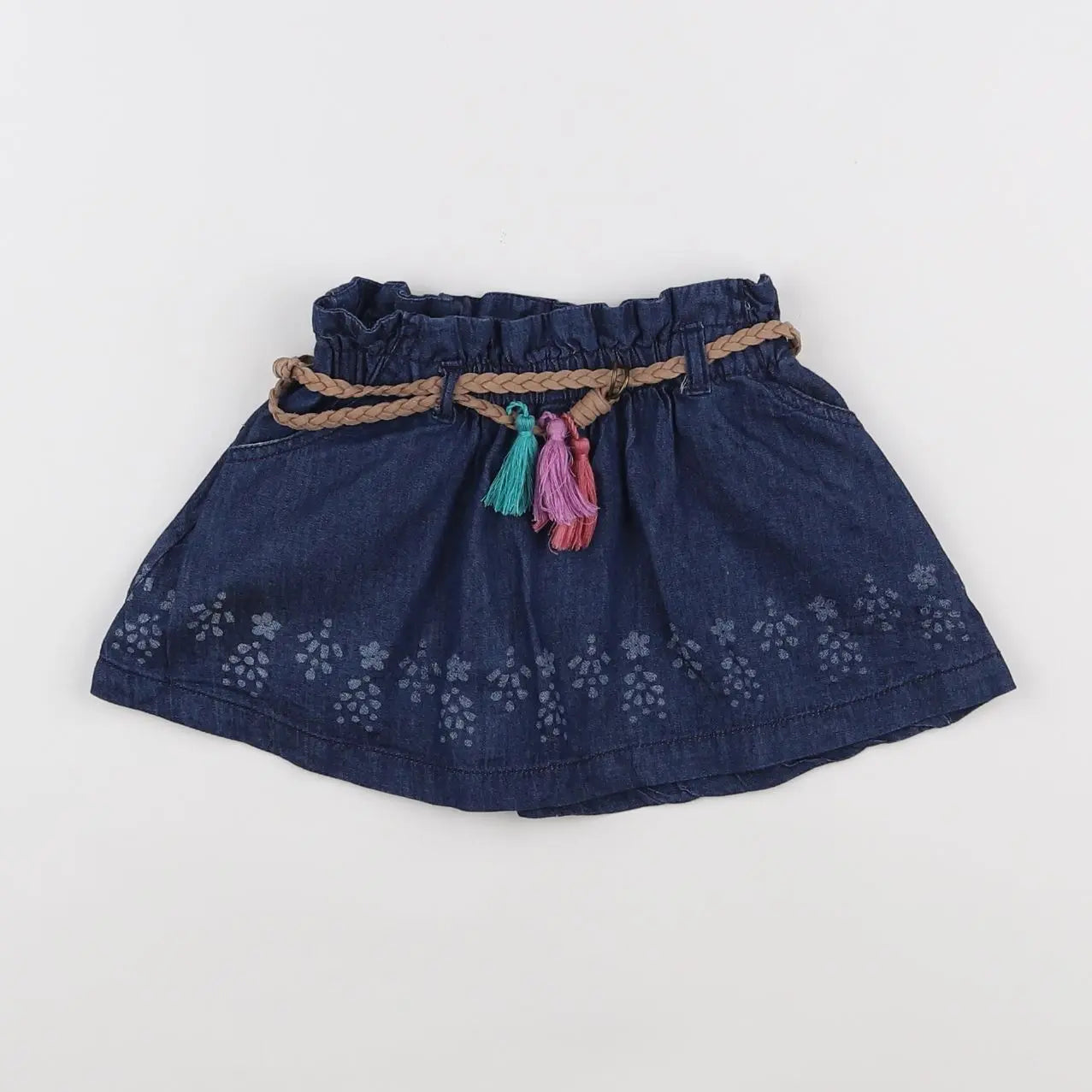 Vertbaudet - jupe bleu - 2 ans