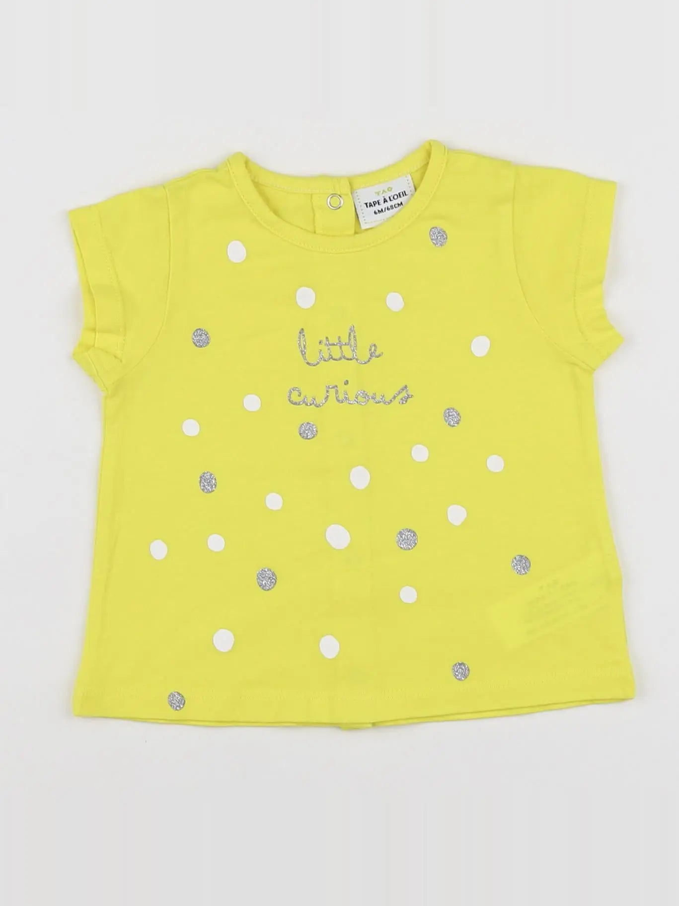 Tape à l'oeil - tee-shirt jaune - 6 mois