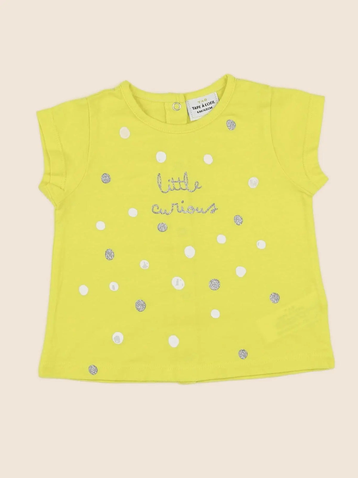 Tape à l'oeil - tee-shirt jaune - 6 mois