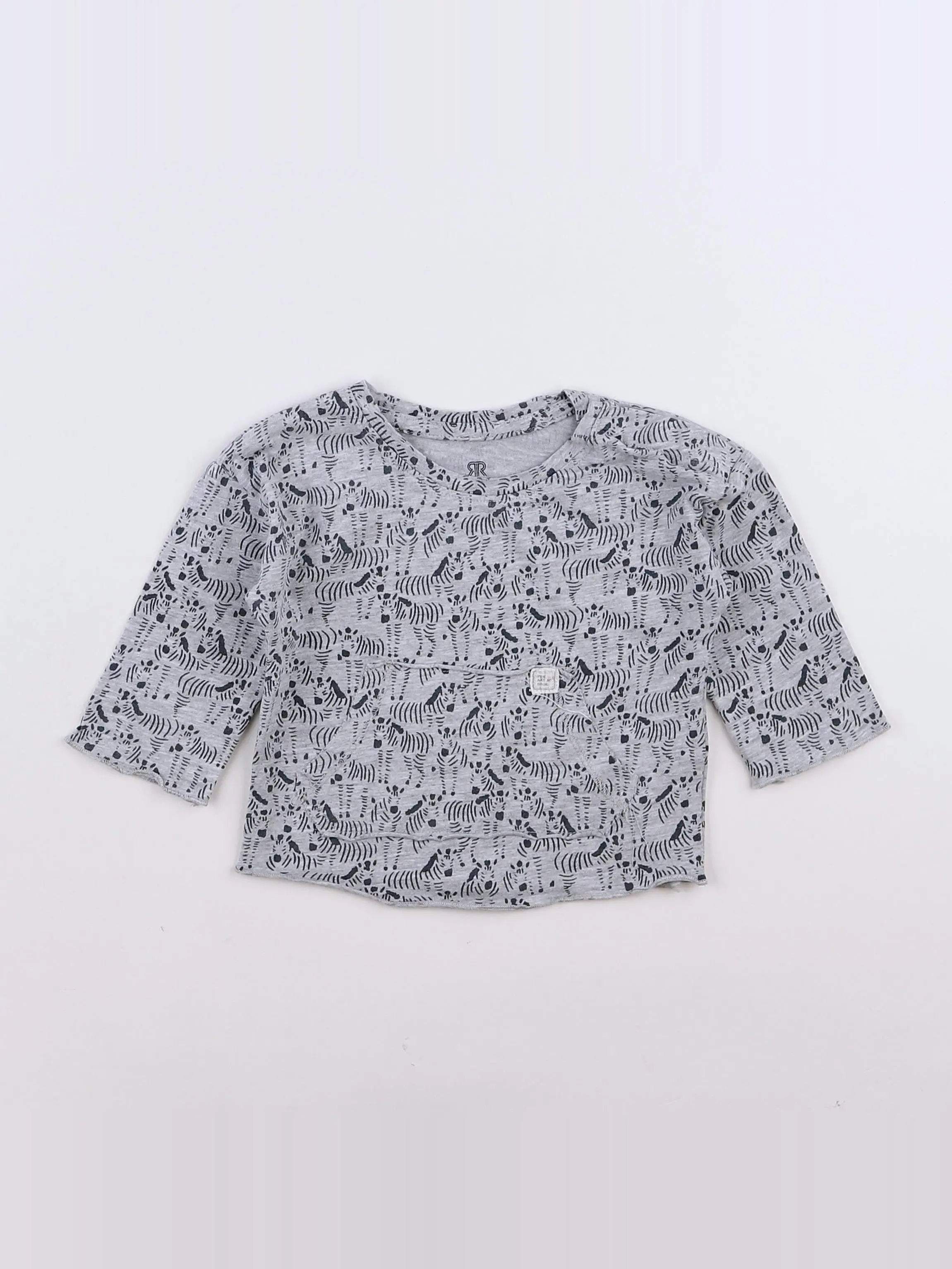 La Redoute - tee-shirt gris - 3 mois