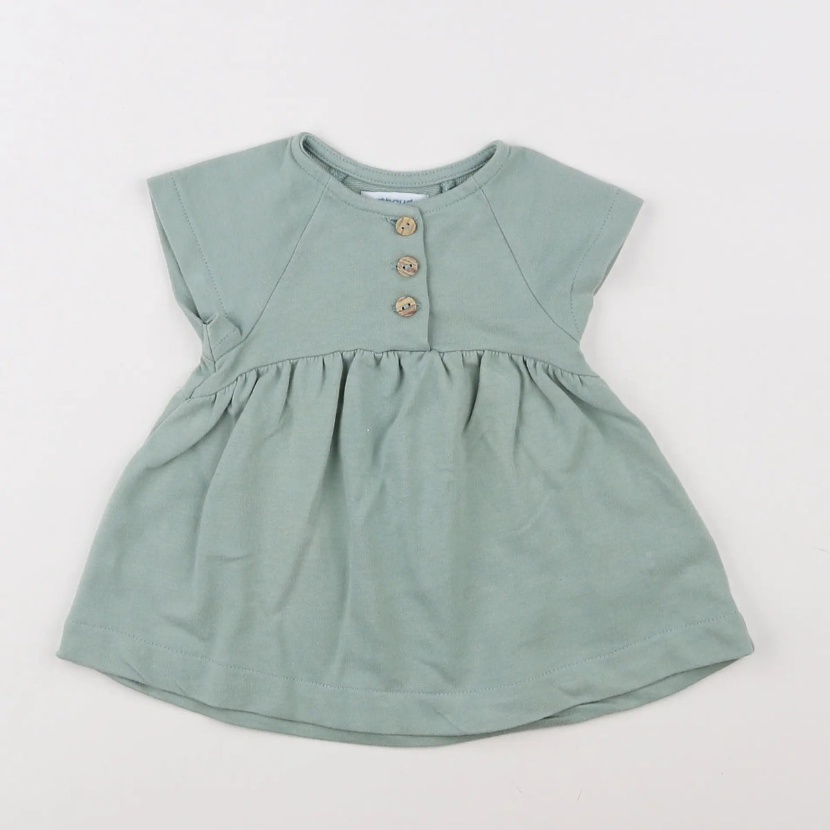 Vertbaudet - robe vert - 3 mois