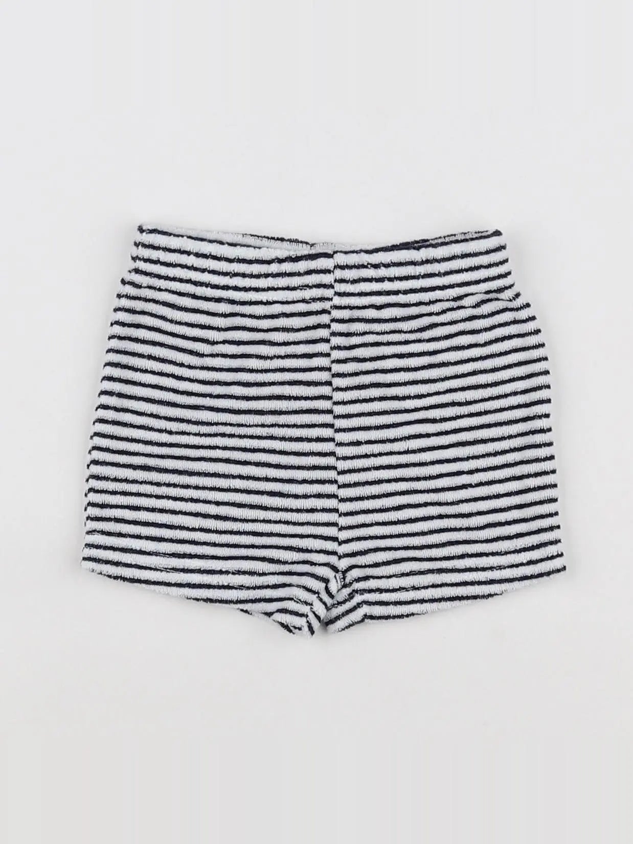 Vertbaudet - short blanc, bleu - 6 mois