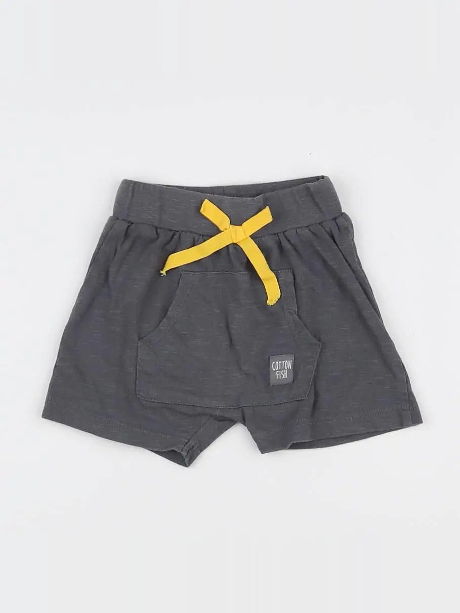 Cotton Fish - short gris - 3 mois