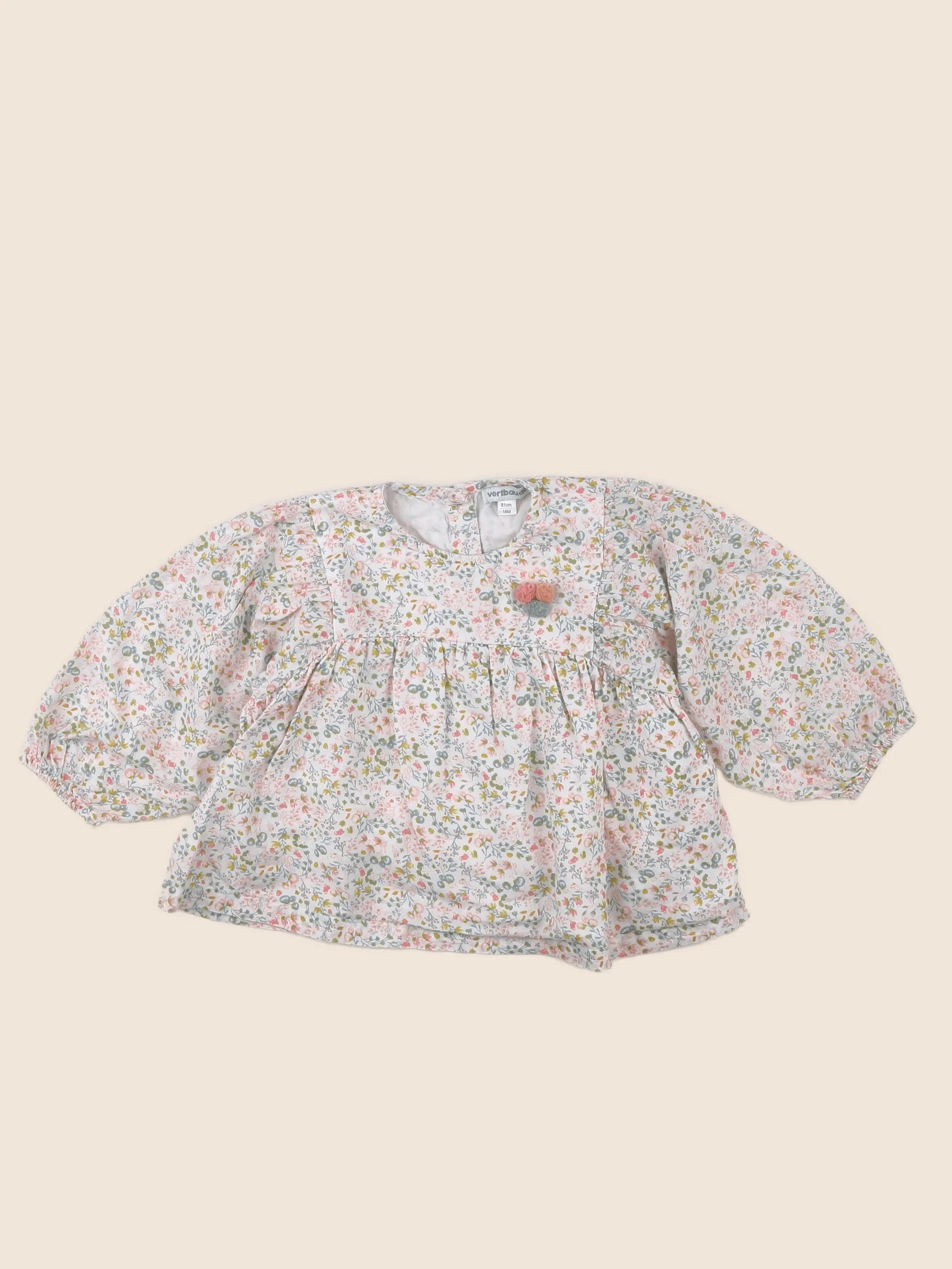 Vertbaudet - blouse multicolore - 18 mois