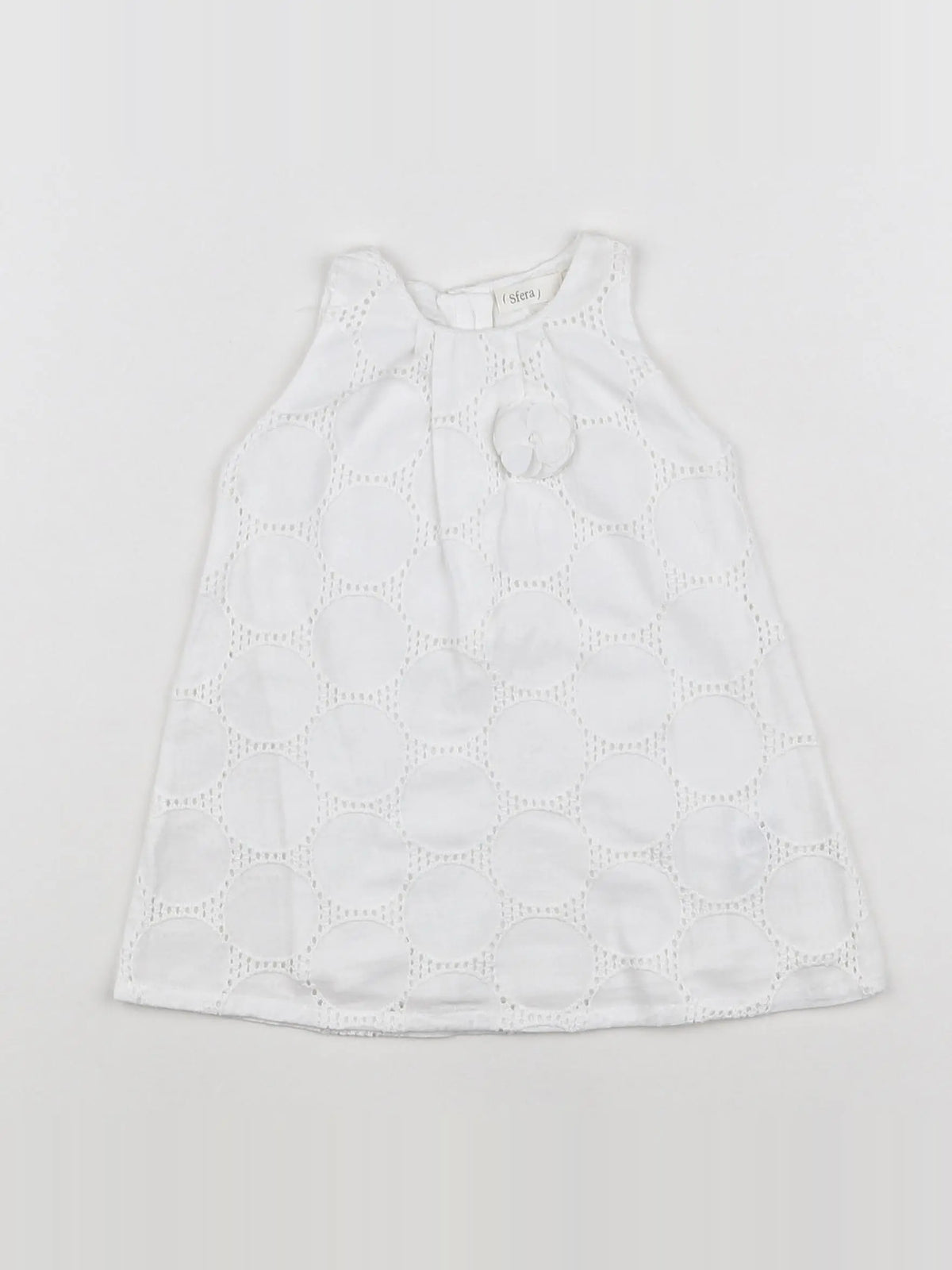 Sfera - robe Blanc - 3/6 mois