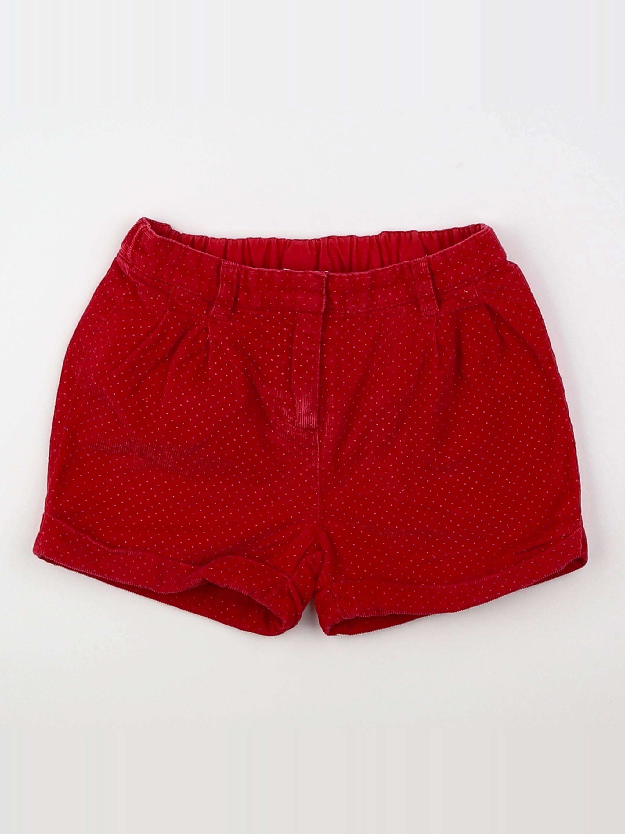 Jacadi - short rouge - 18 mois