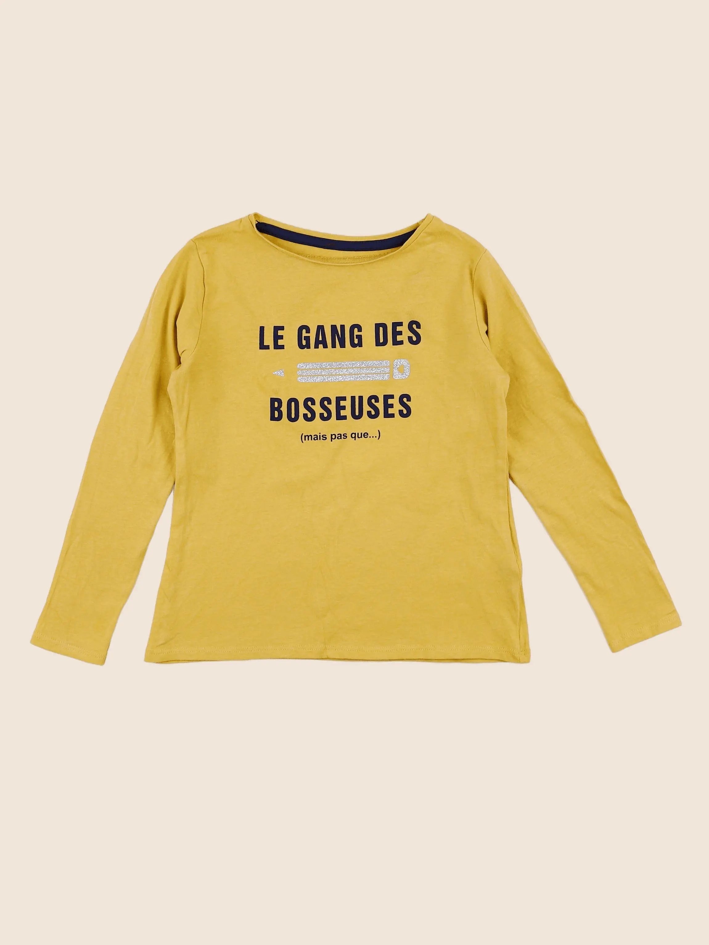 Vertbaudet - tee-shirt jaune - 5 ans