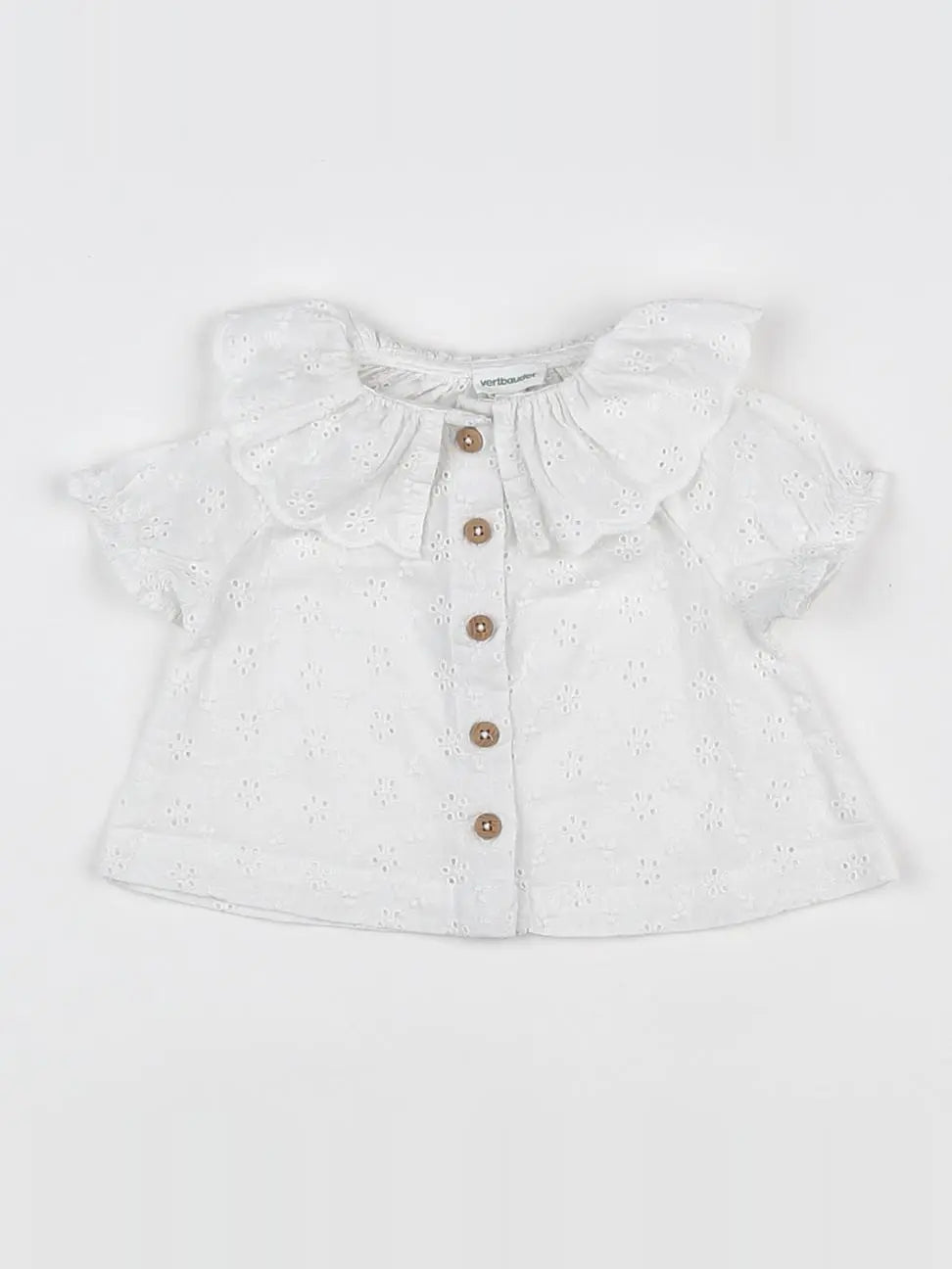 Vertbaudet - blouse blanc - 3 mois