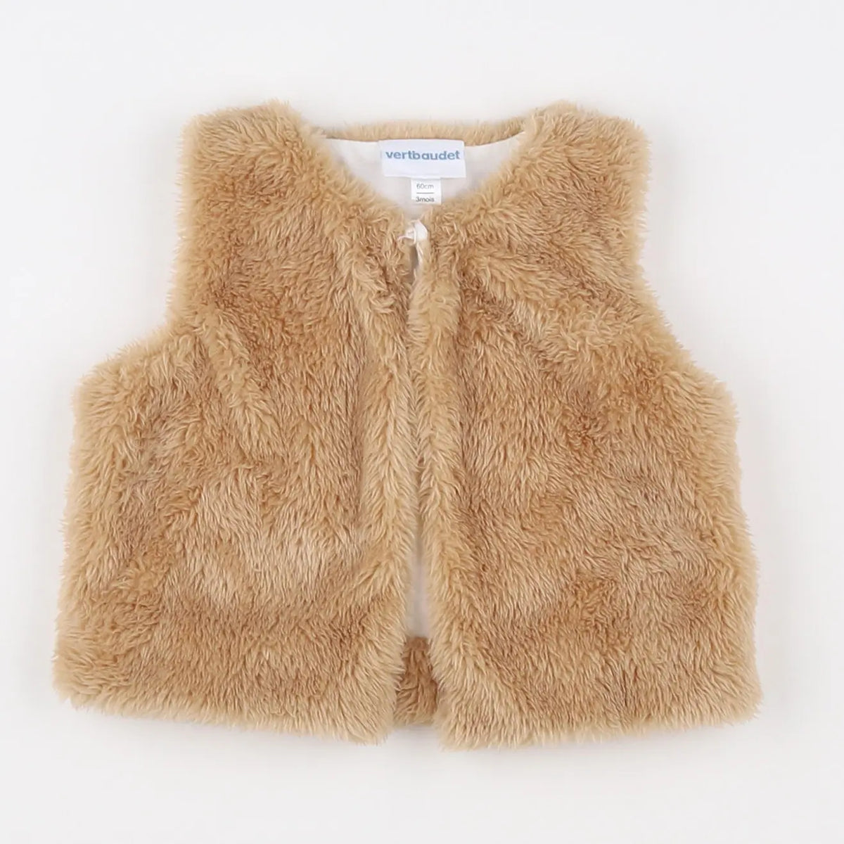 Vertbaudet - gilet marron - 3 mois
