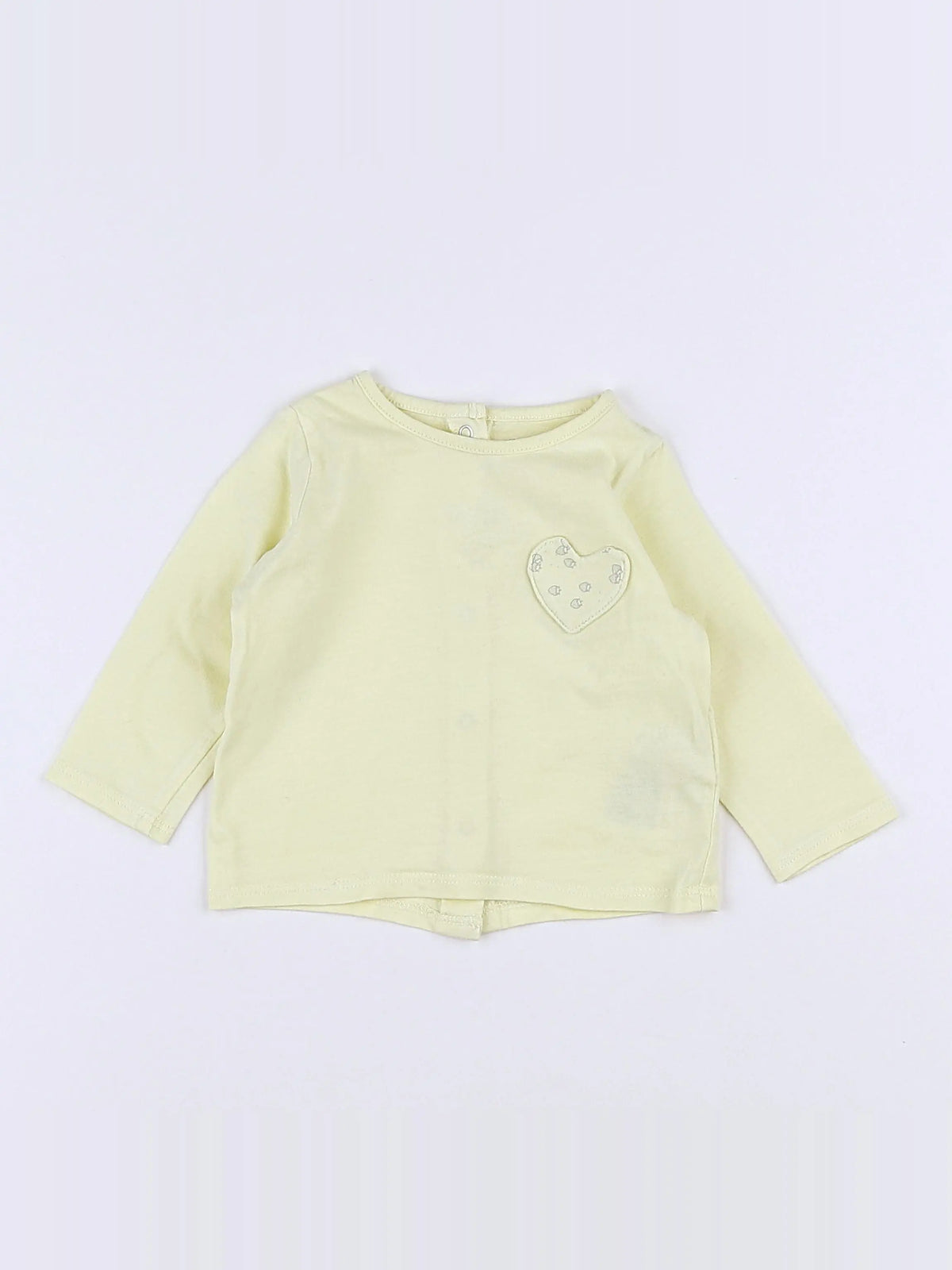 Vertbaudet - tee-shirt jaune - 3 mois