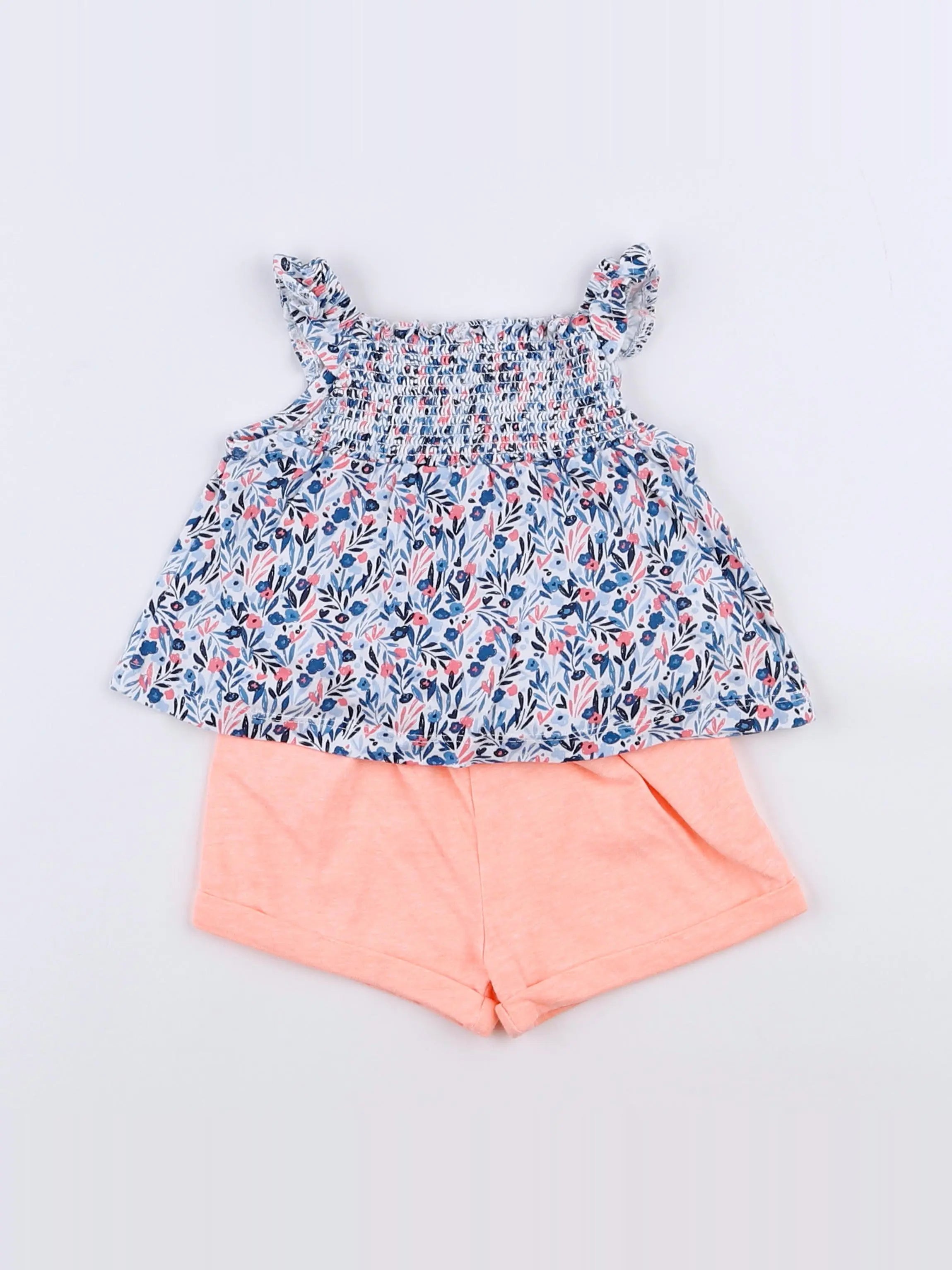 Tape à l'oeil - ensemble bleu, rose - 3 mois