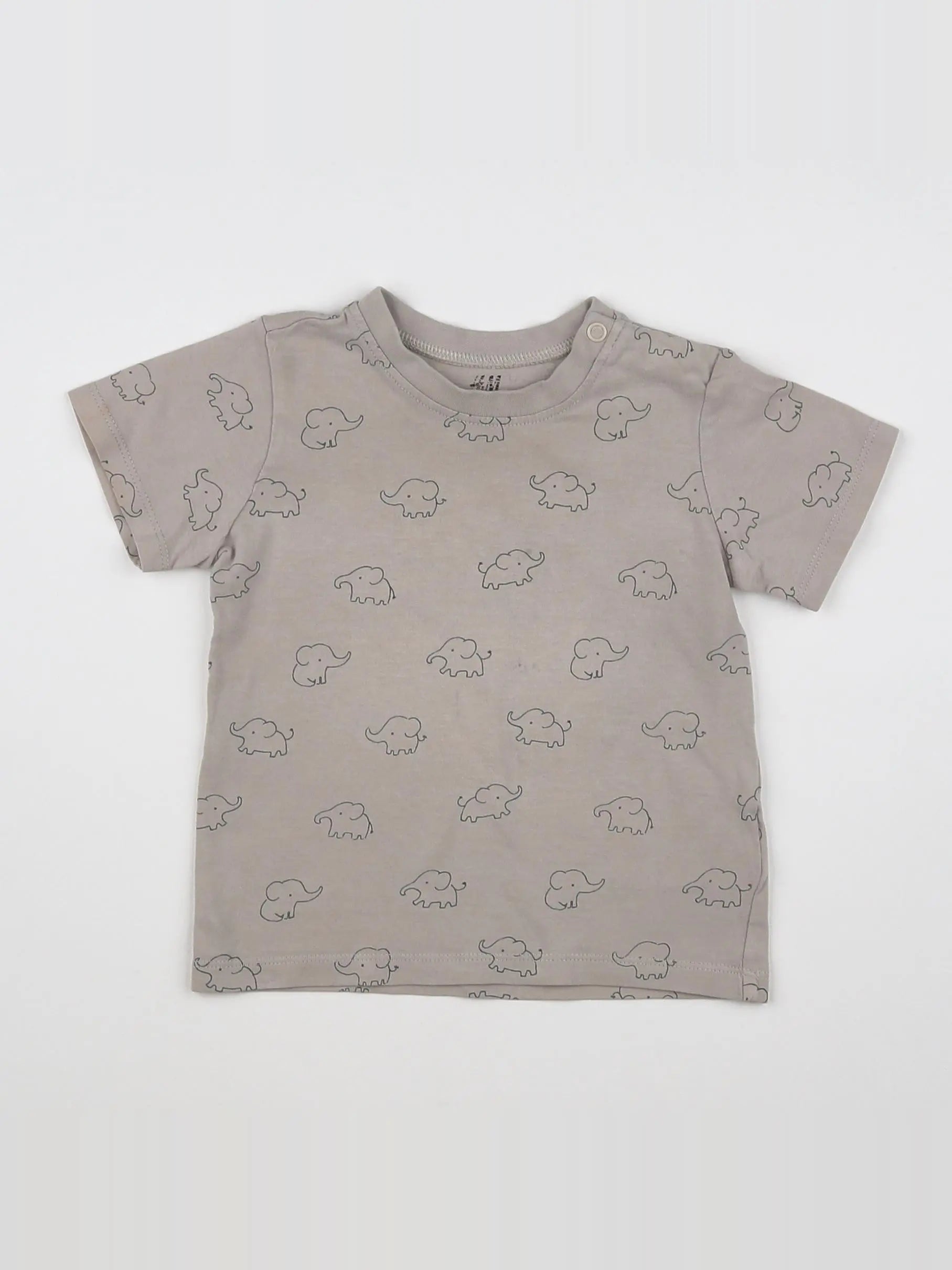 H&M - tee-shirt gris - 12 mois