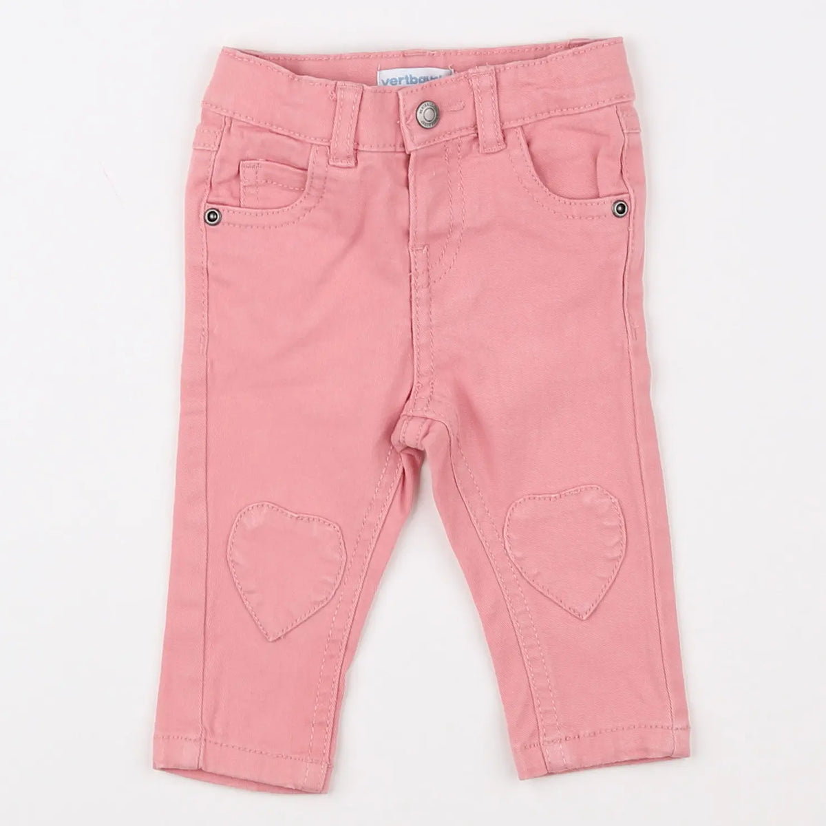 Vertbaudet - pantalon rose - 3 mois