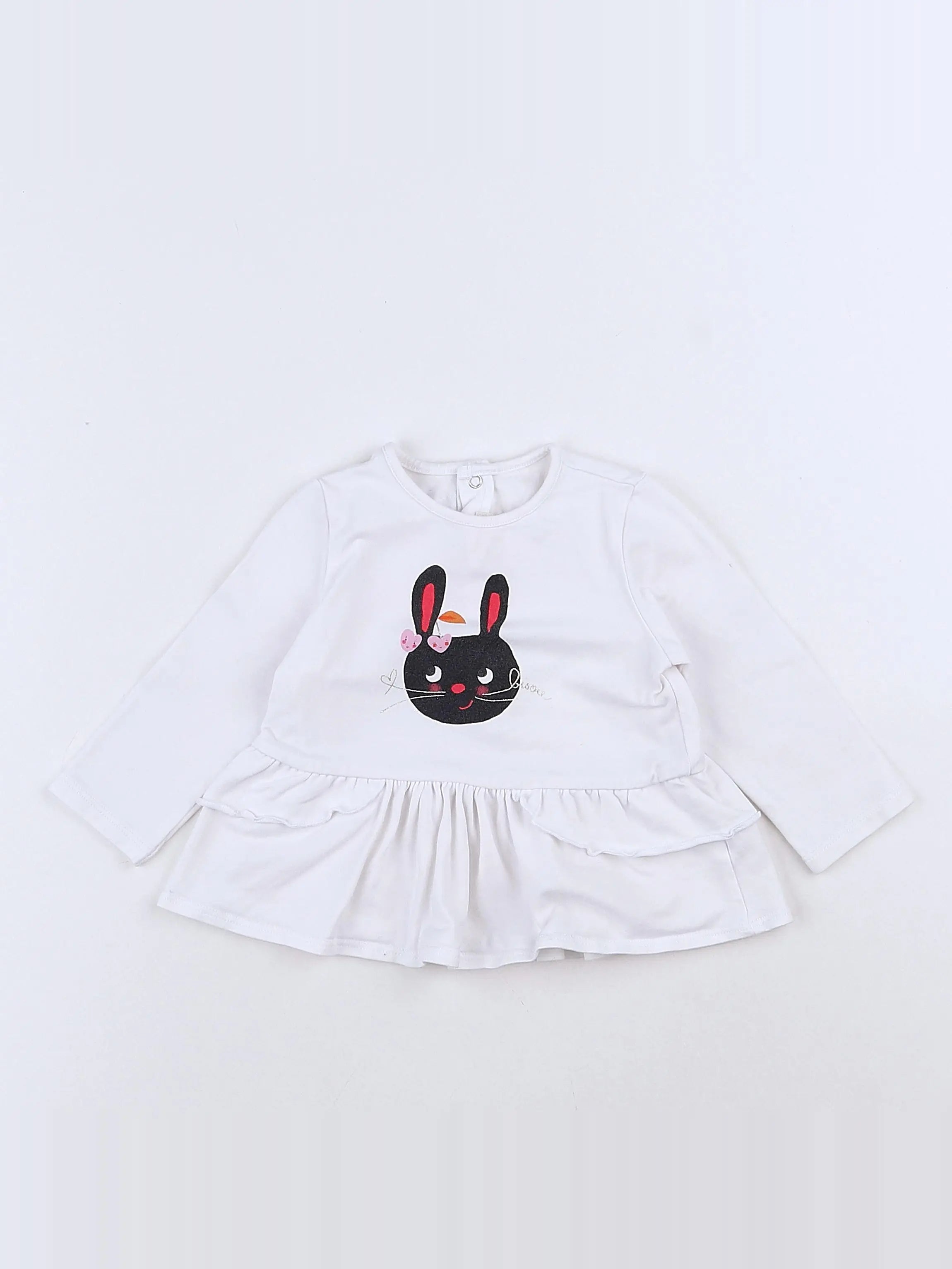 Catimini - tee-shirt blanc - 12 mois