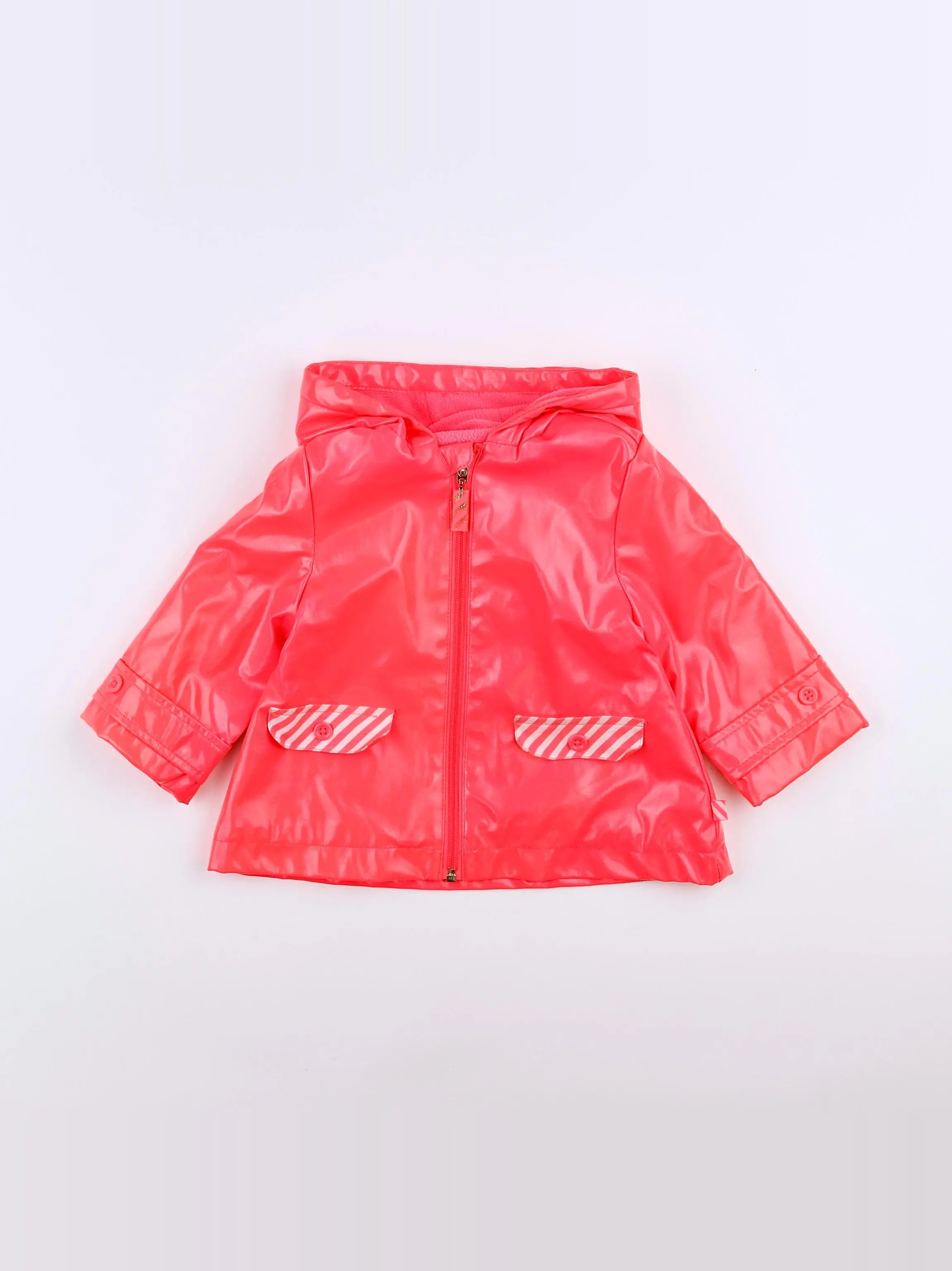 Billie Blush - imperméable rose fluo - 12 mois