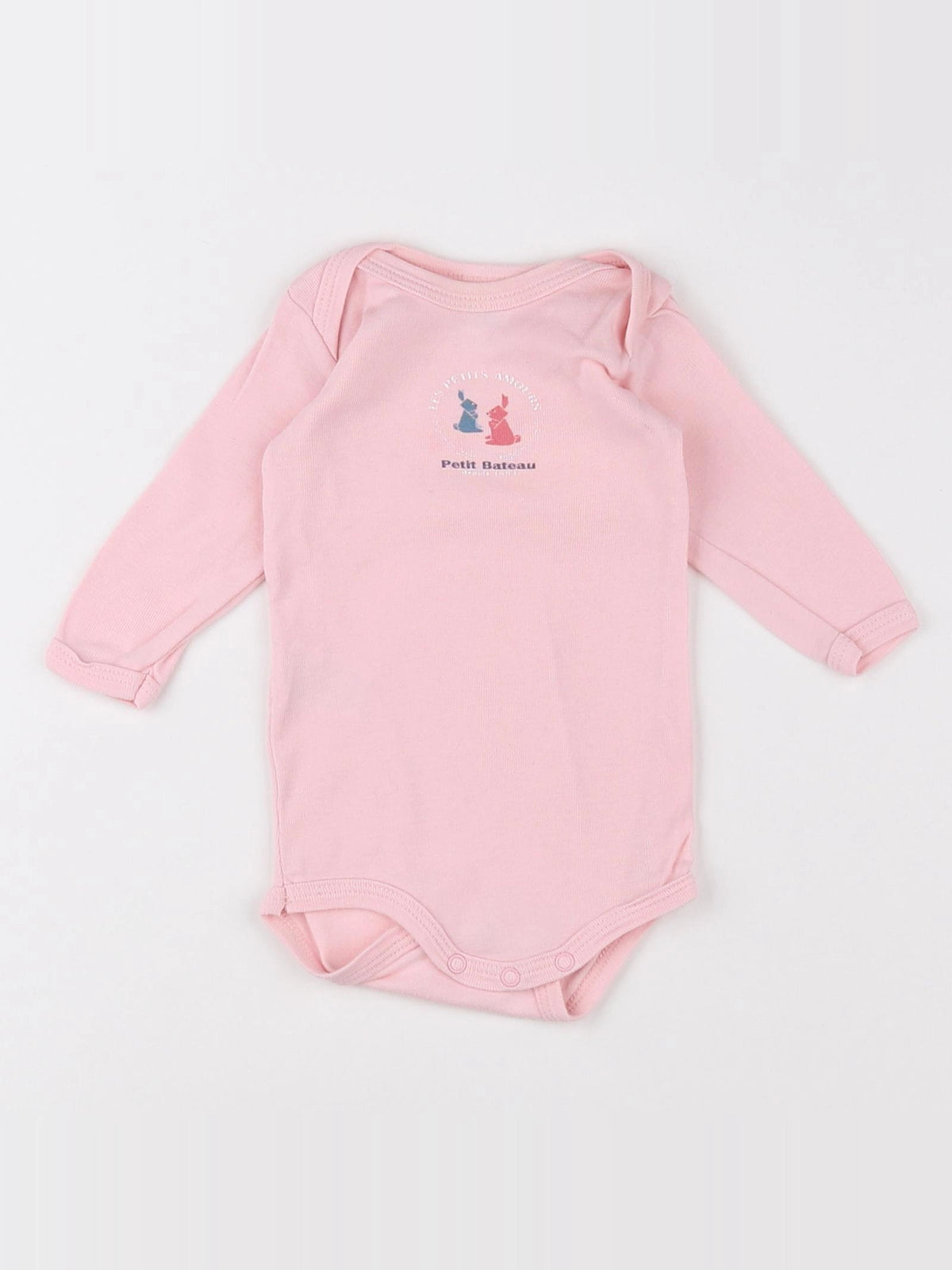 Petit Bateau - body rose - 3 mois