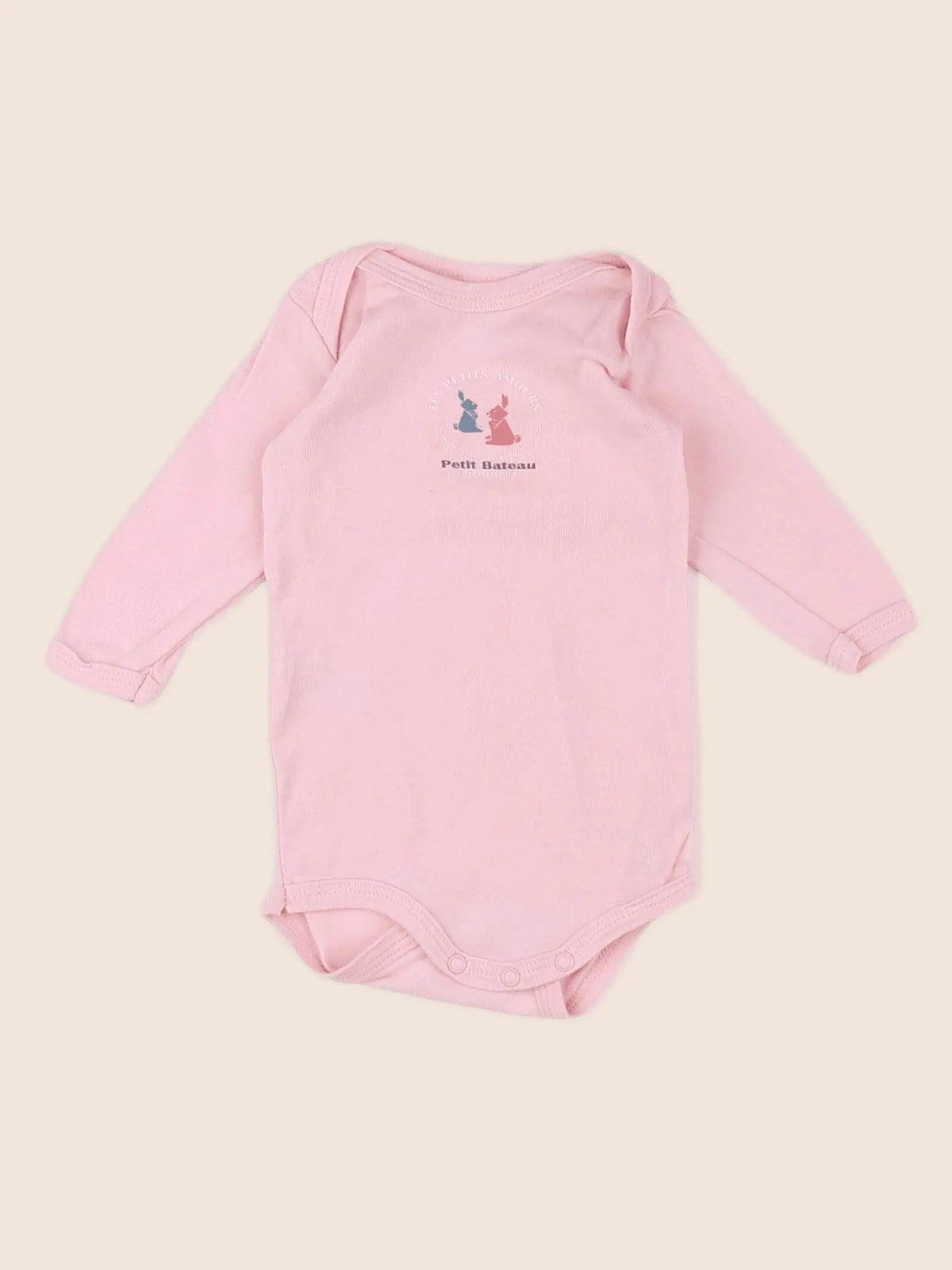 Petit Bateau - body rose - 3 mois