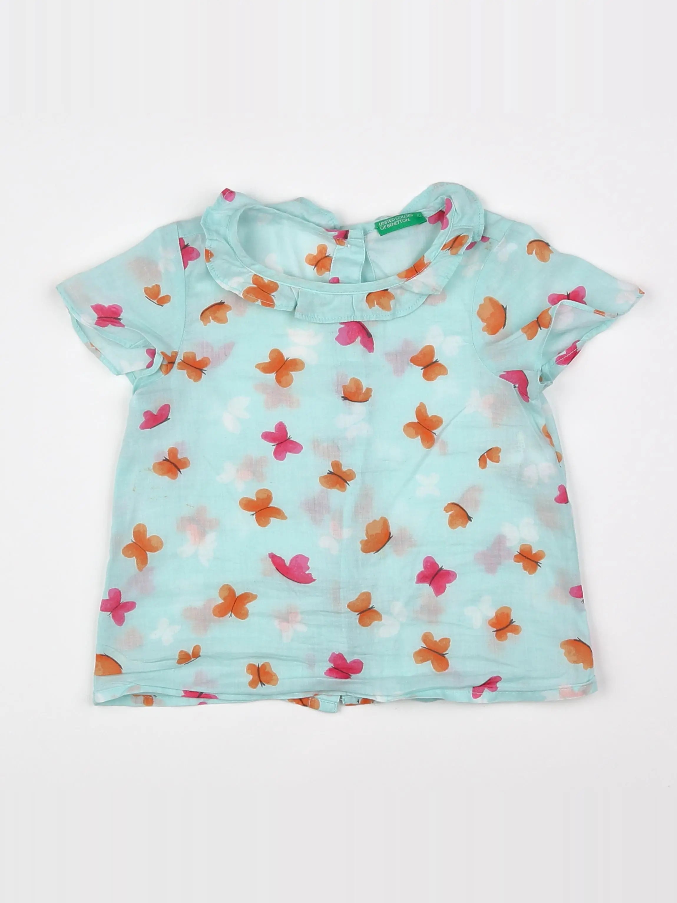 Benetton - blouse multicolore - 12 mois