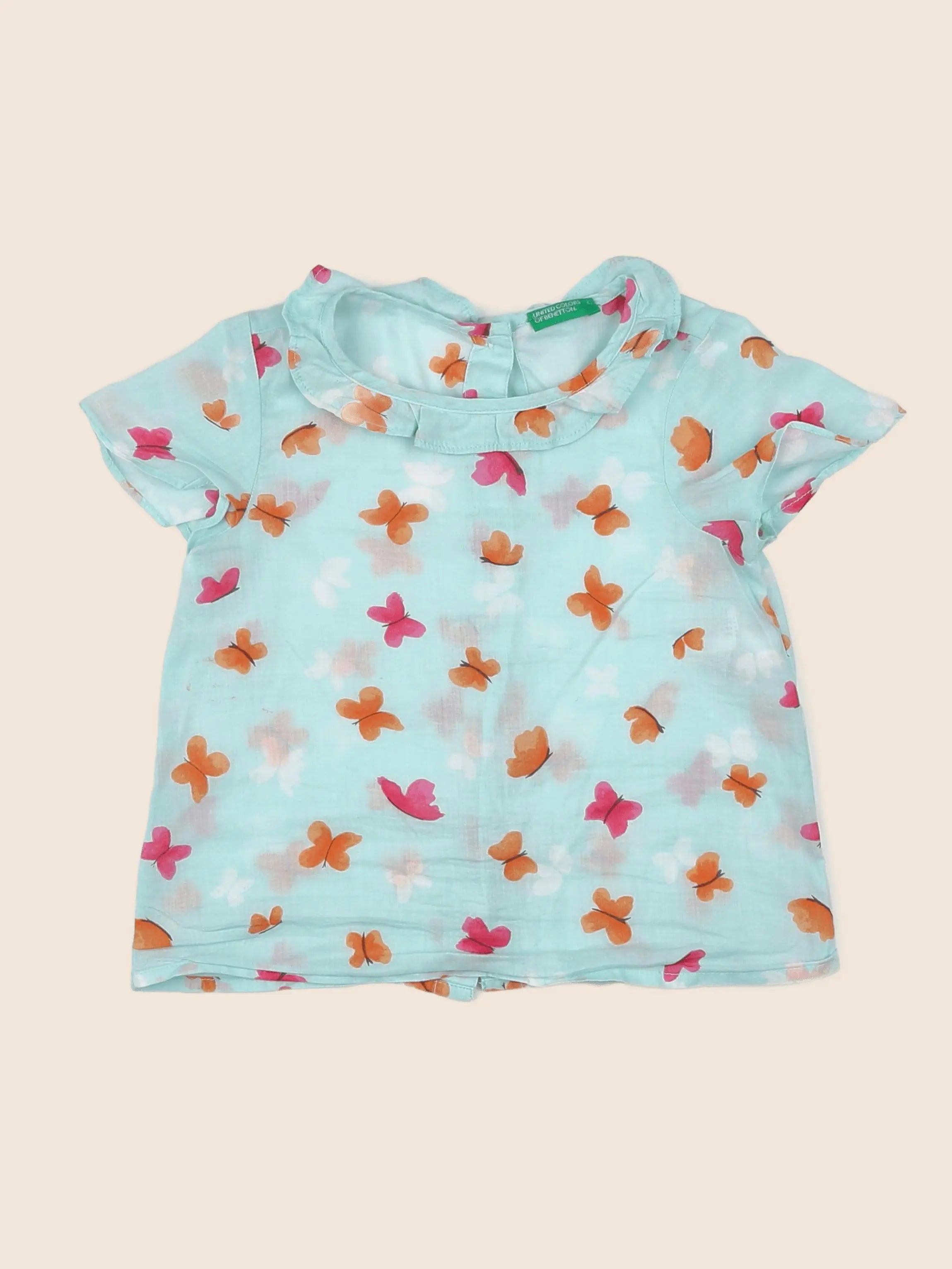 Benetton - blouse multicolore - 12 mois