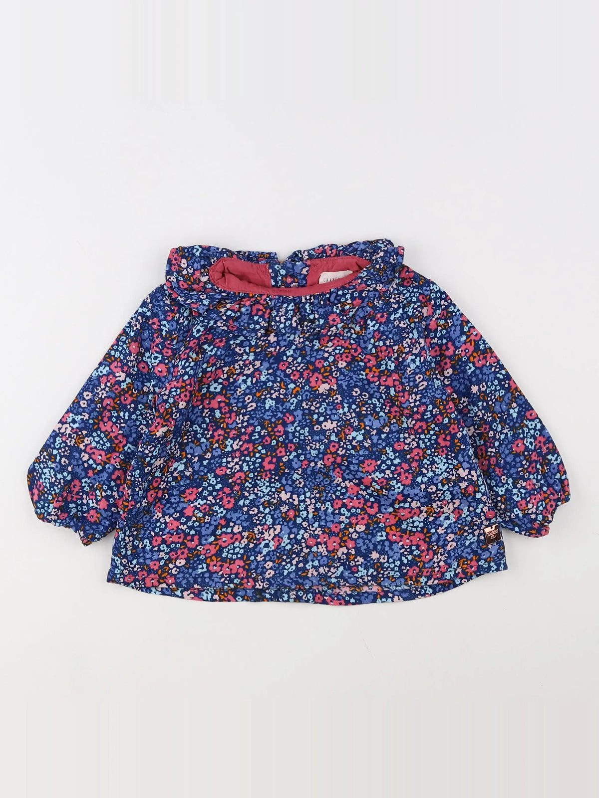 Carrément Beau - blouse bleu - 12 mois