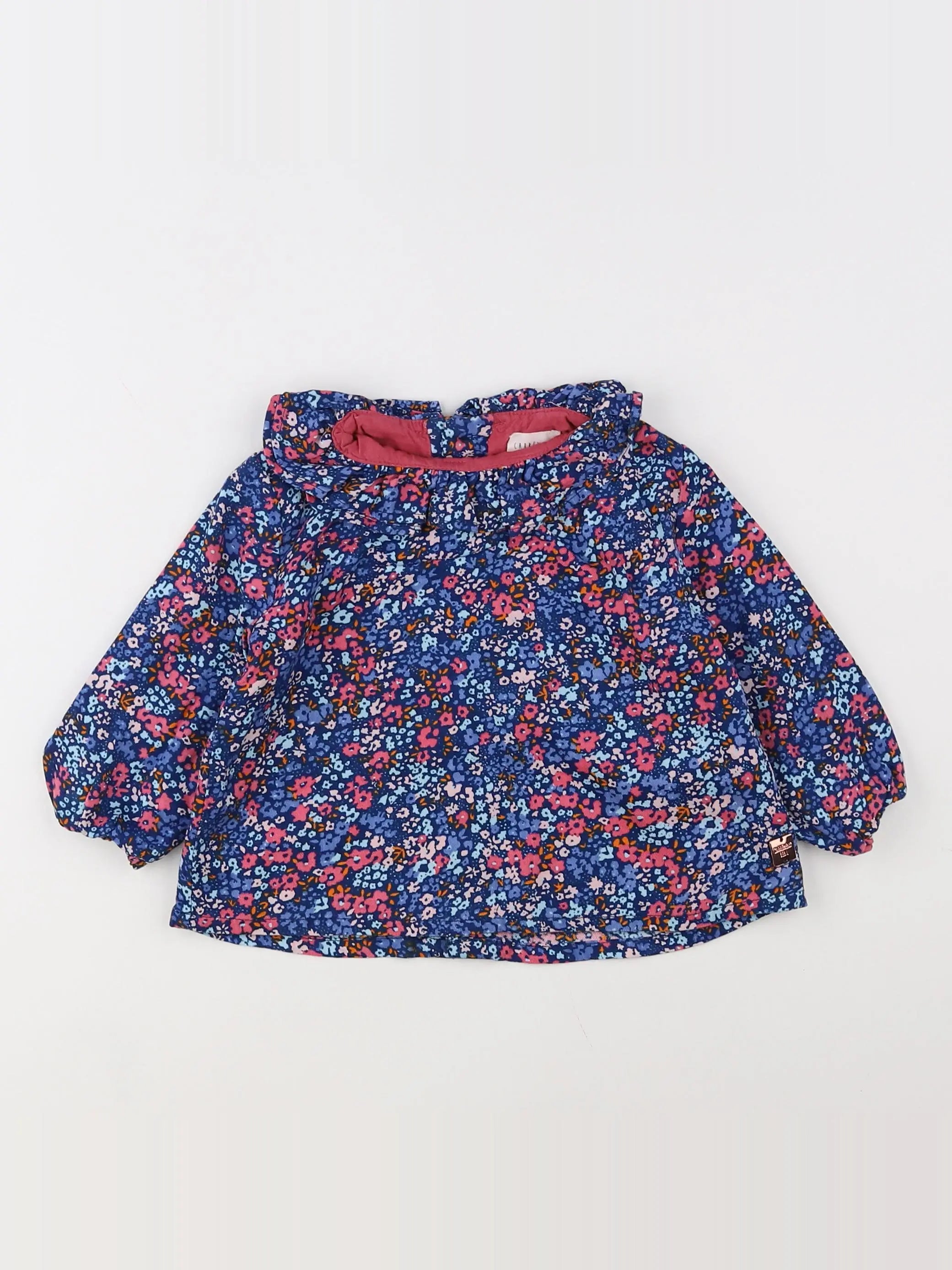 Carrément Beau - blouse bleu - 12 mois