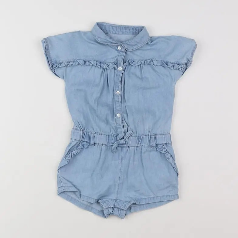Vertbaudet - combinaison bleu - 9 mois
