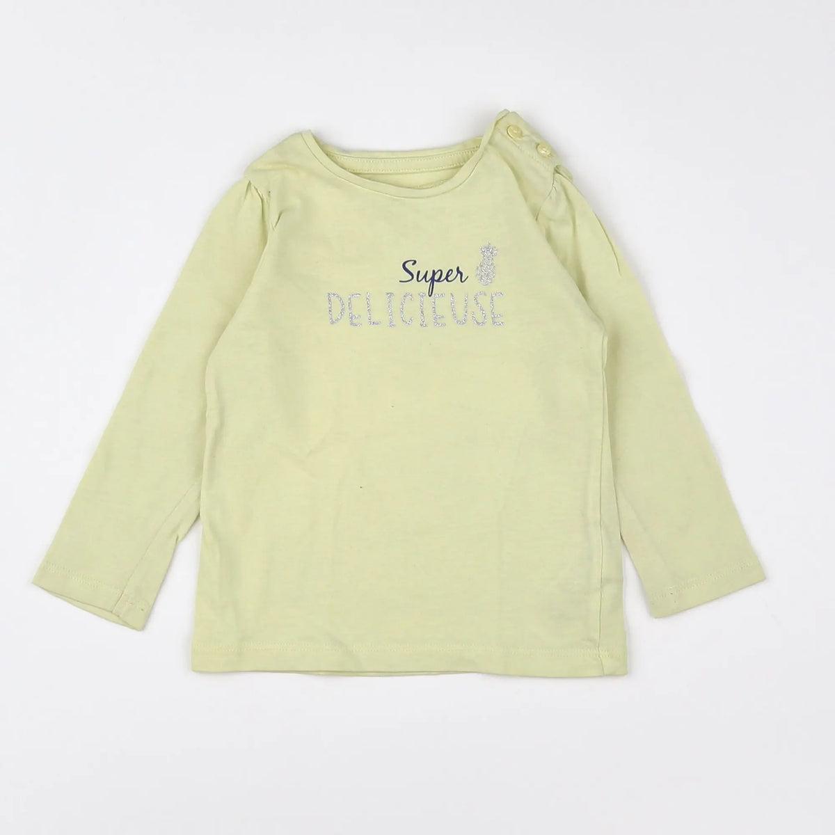 Vertbaudet - tee-shirt jaune - 12 mois