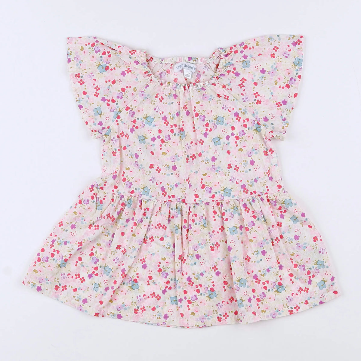Vertbaudet - robe multicolore - 9 mois