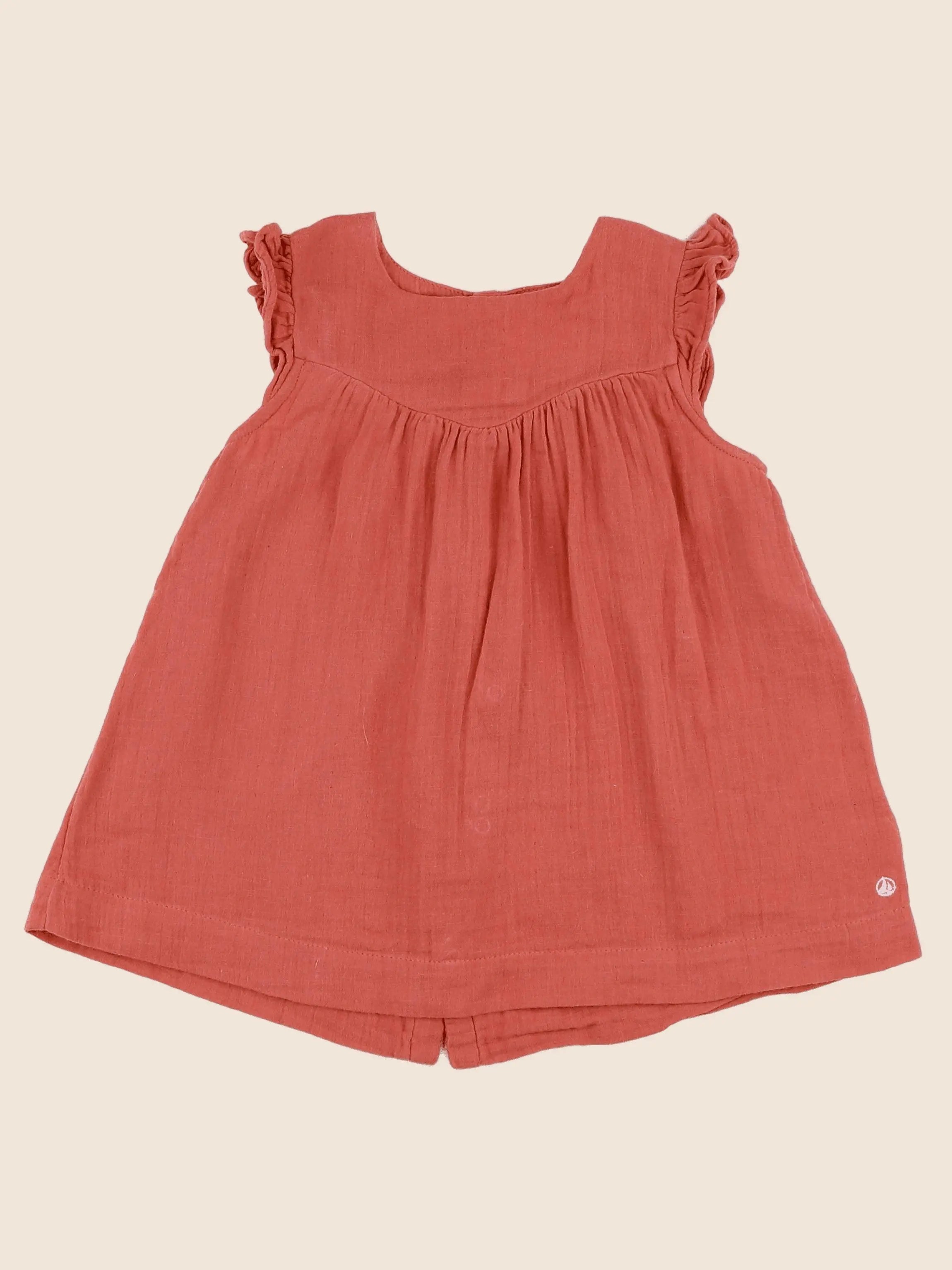 Petit Bateau - robe rose - 12 mois