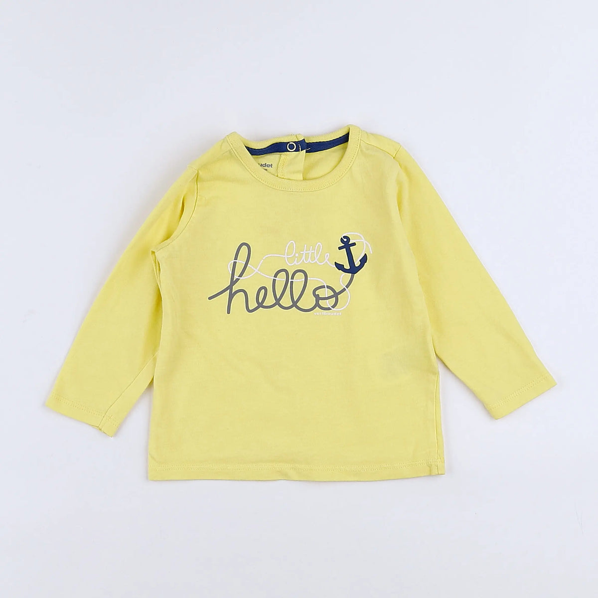 Vertbaudet - tee-shirt jaune - 12 mois