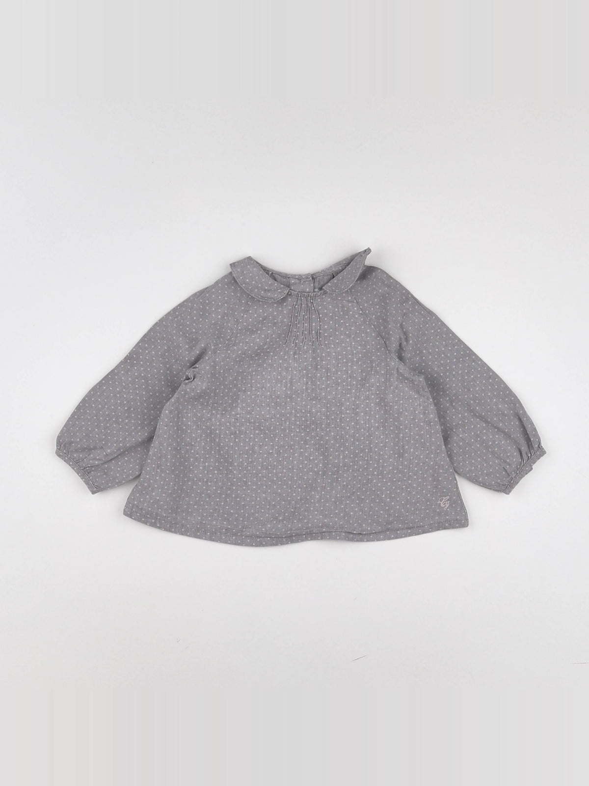 Cyrillus - blouse gris - 12 mois
