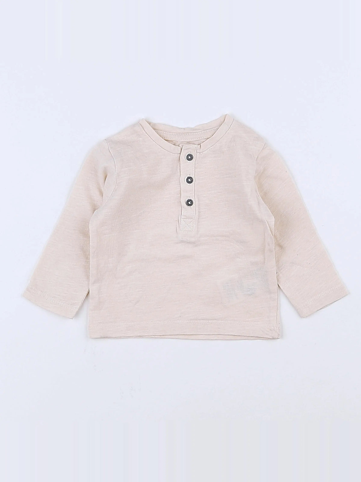 Vertbaudet - tee-shirt beige - 3 mois
