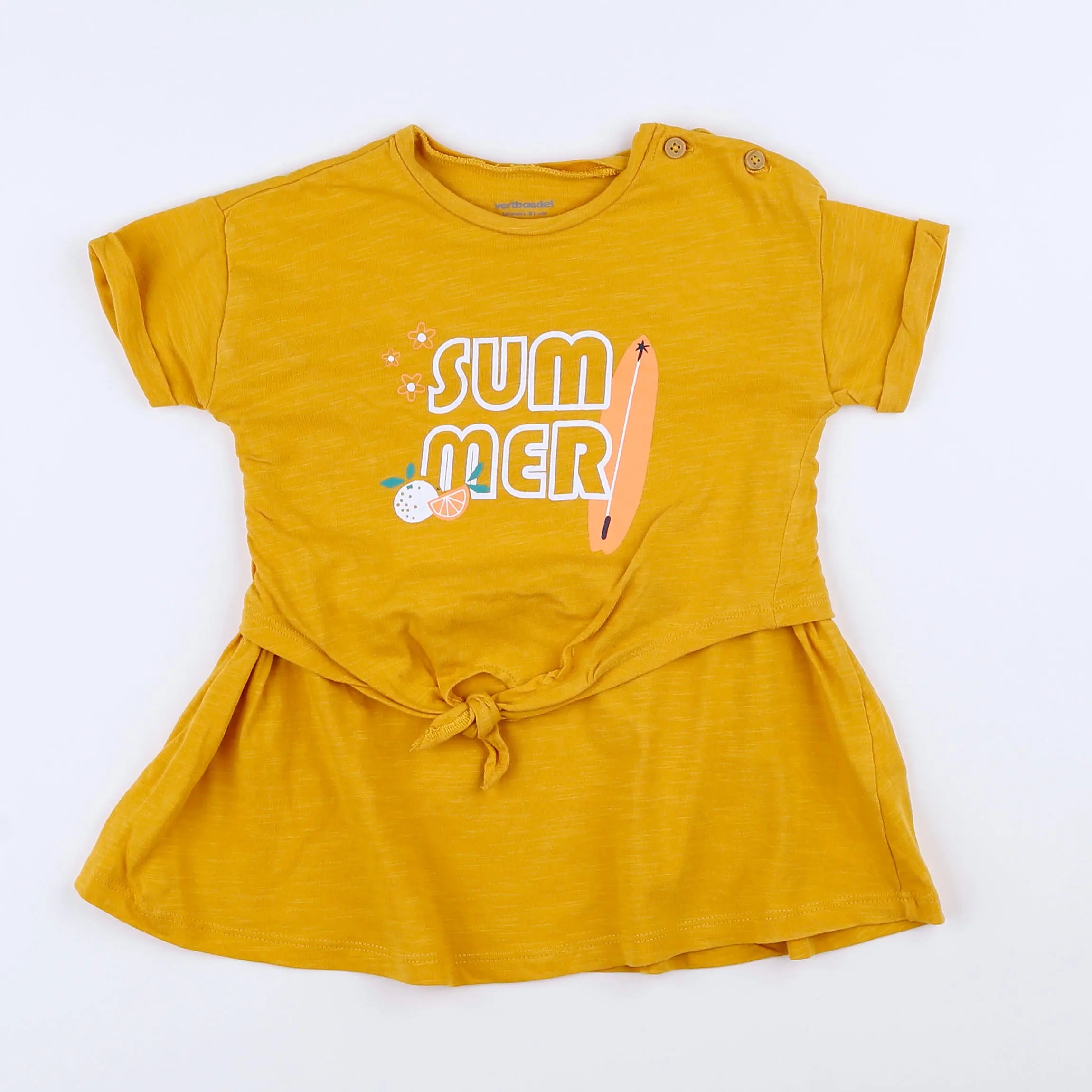 Vertbaudet - robe jaune - 18 mois