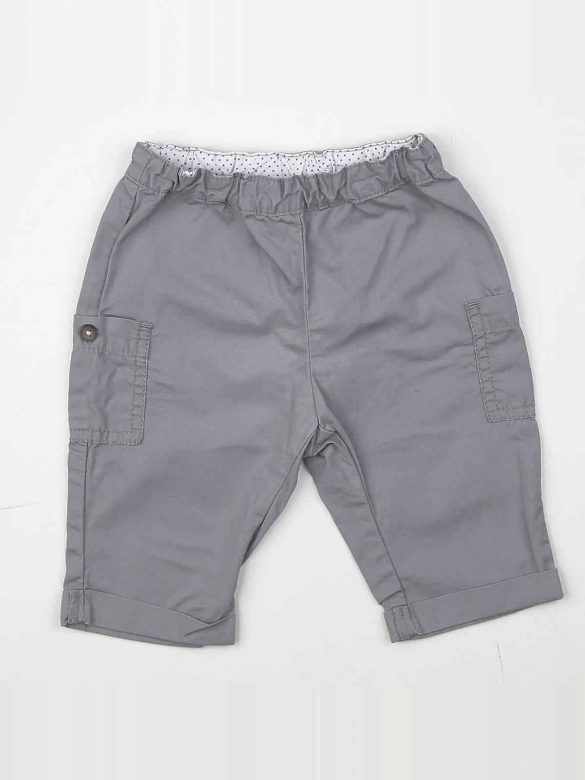 Petit Bateau - pantalon gris - 3 mois
