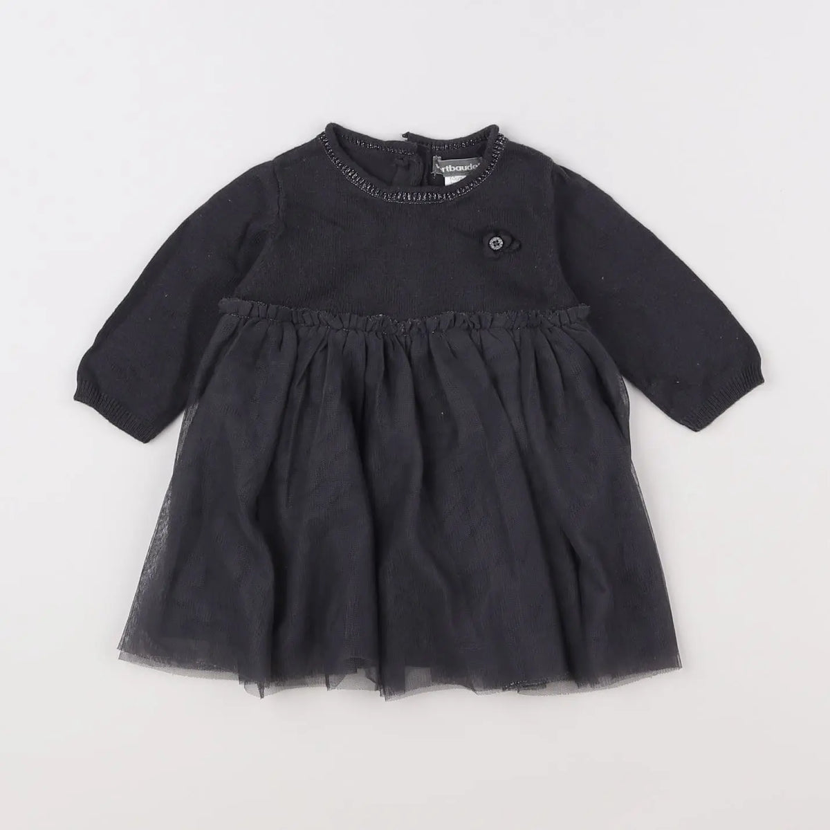 Vertbaudet - robe gris - 3 mois
