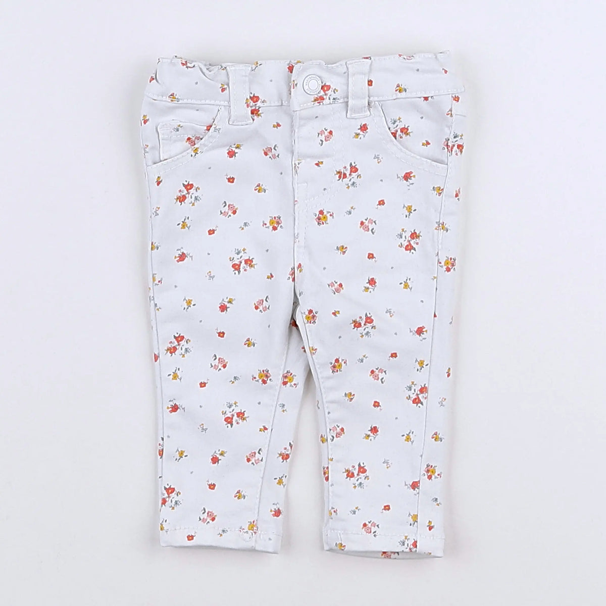 Vertbaudet - pantalon blanc - 3 mois