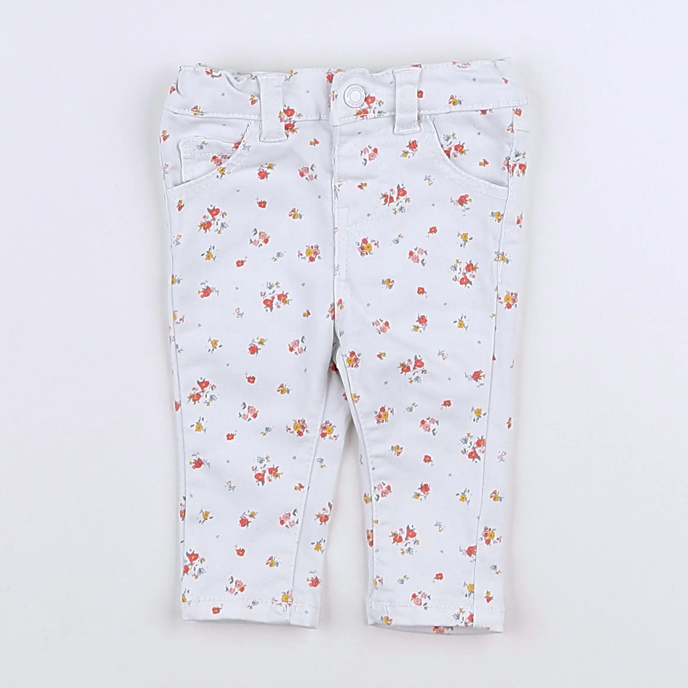 Vertbaudet - pantalon blanc - 3 mois