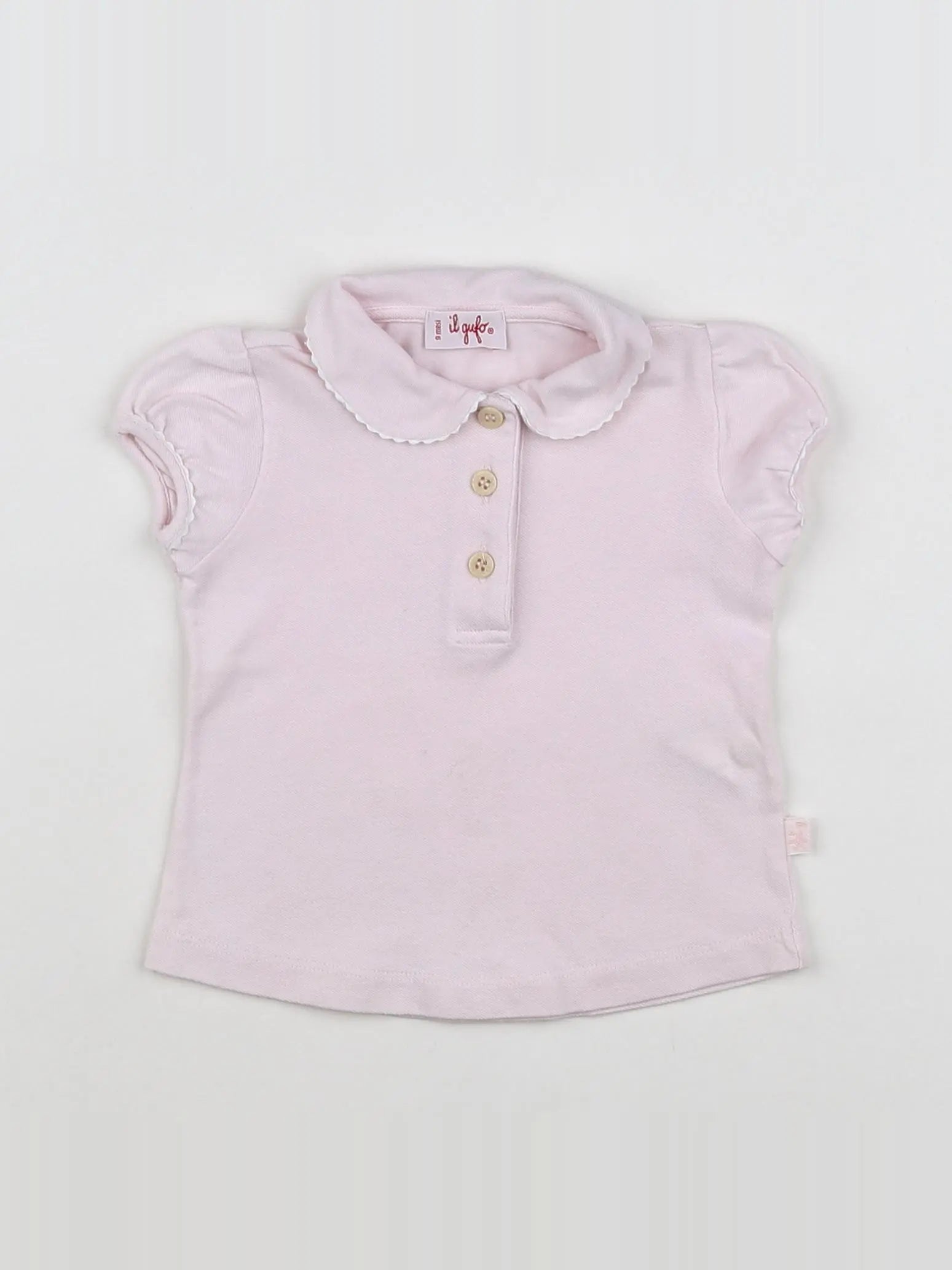 Il Gufo - polo rose - 9 mois