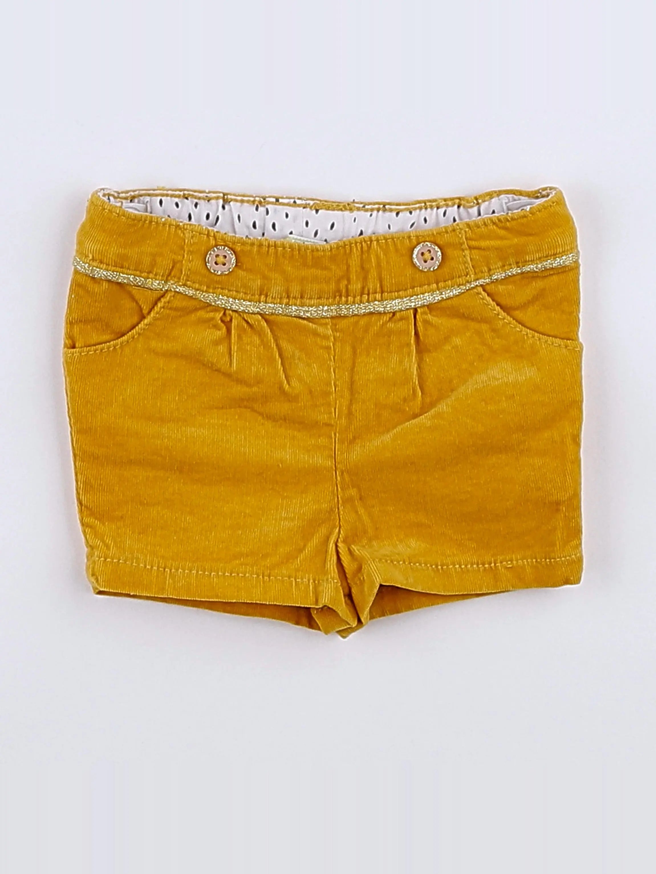 Tape à l'oeil - short jaune - 3 mois