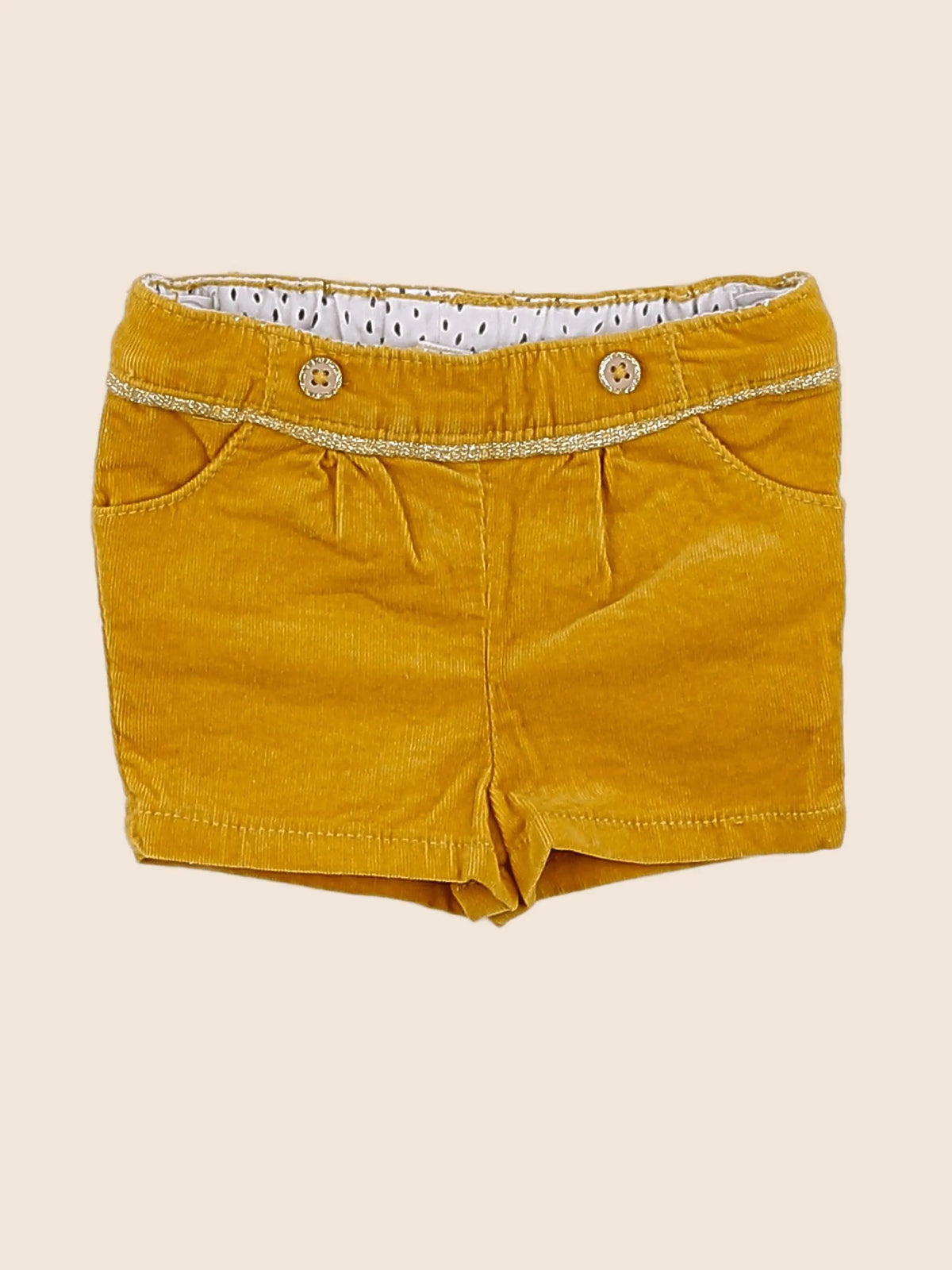 Tape à l'oeil - short jaune - 3 mois