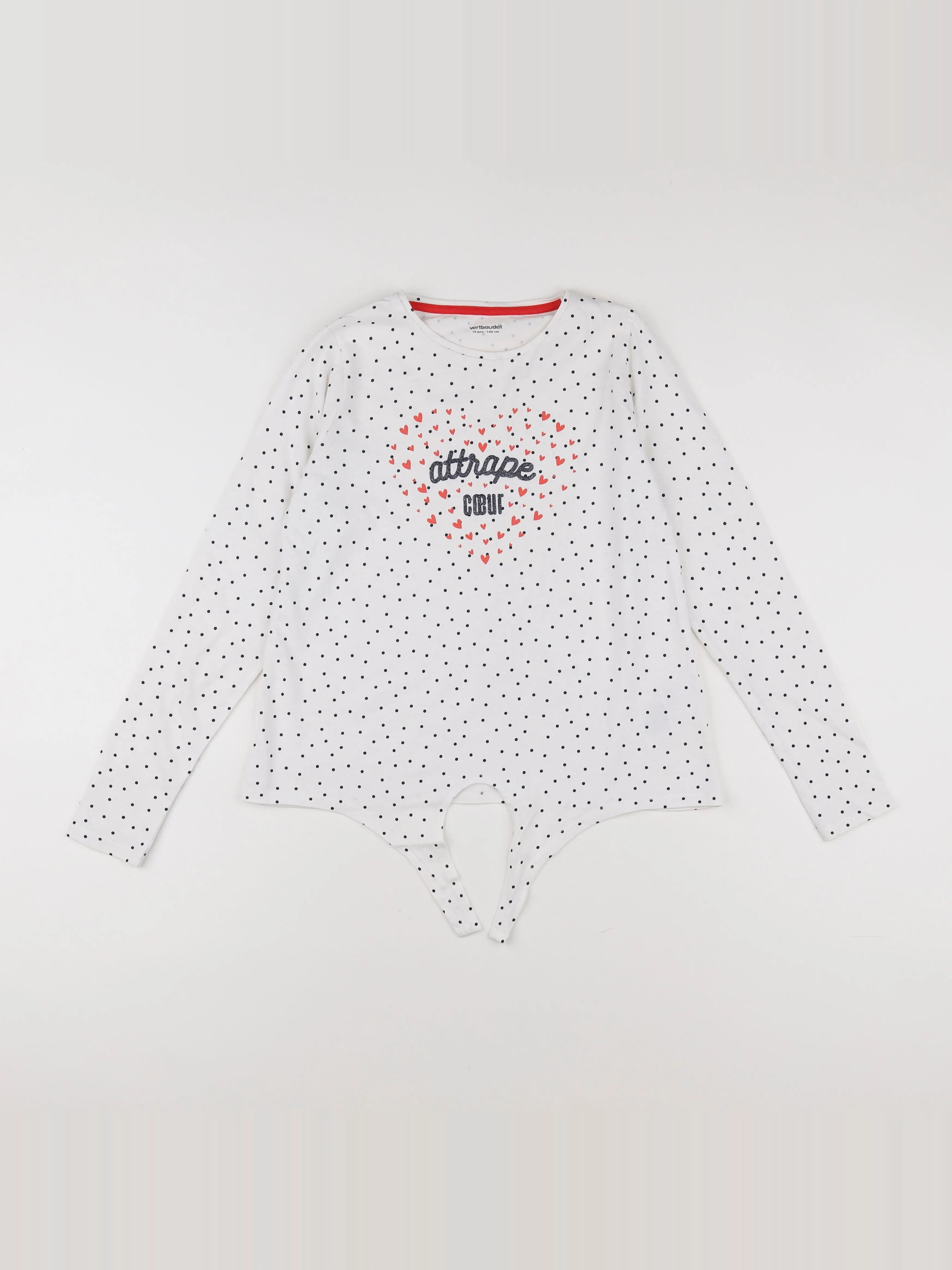 Vertbaudet - tee-shirt blanc - 10 ans