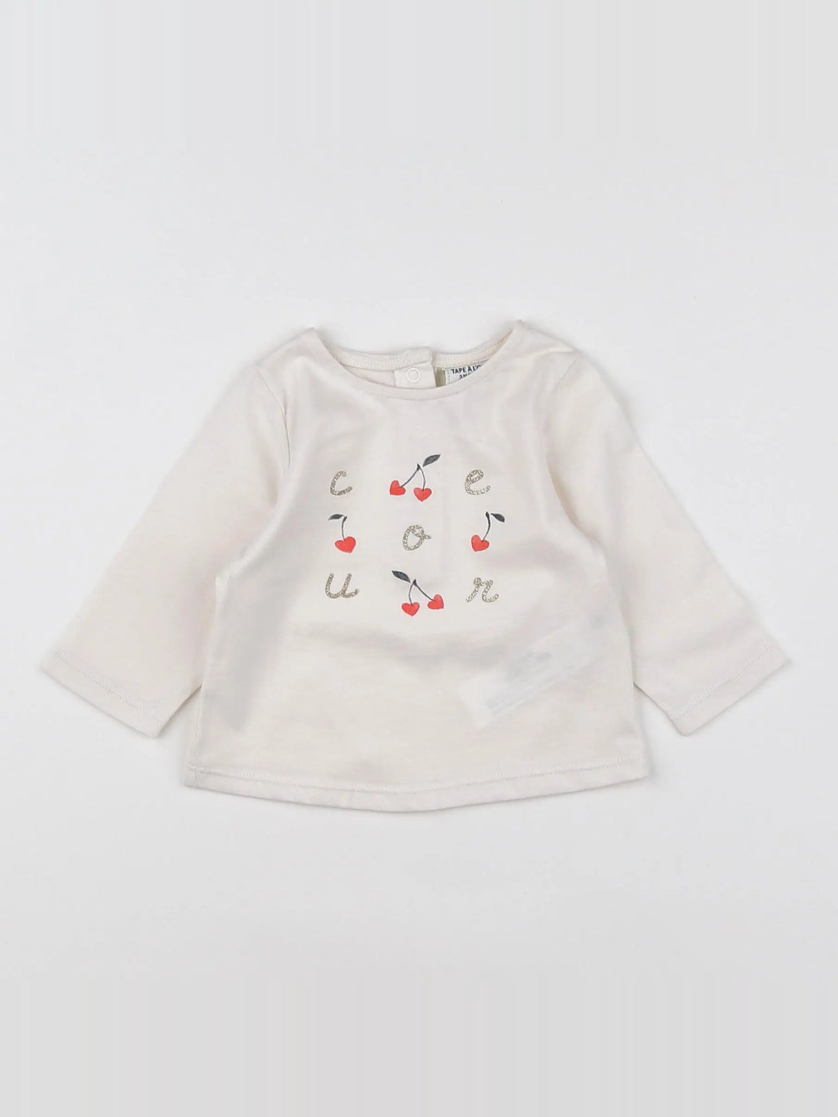 Tape à l'oeil - tee-shirt beige - 3 mois