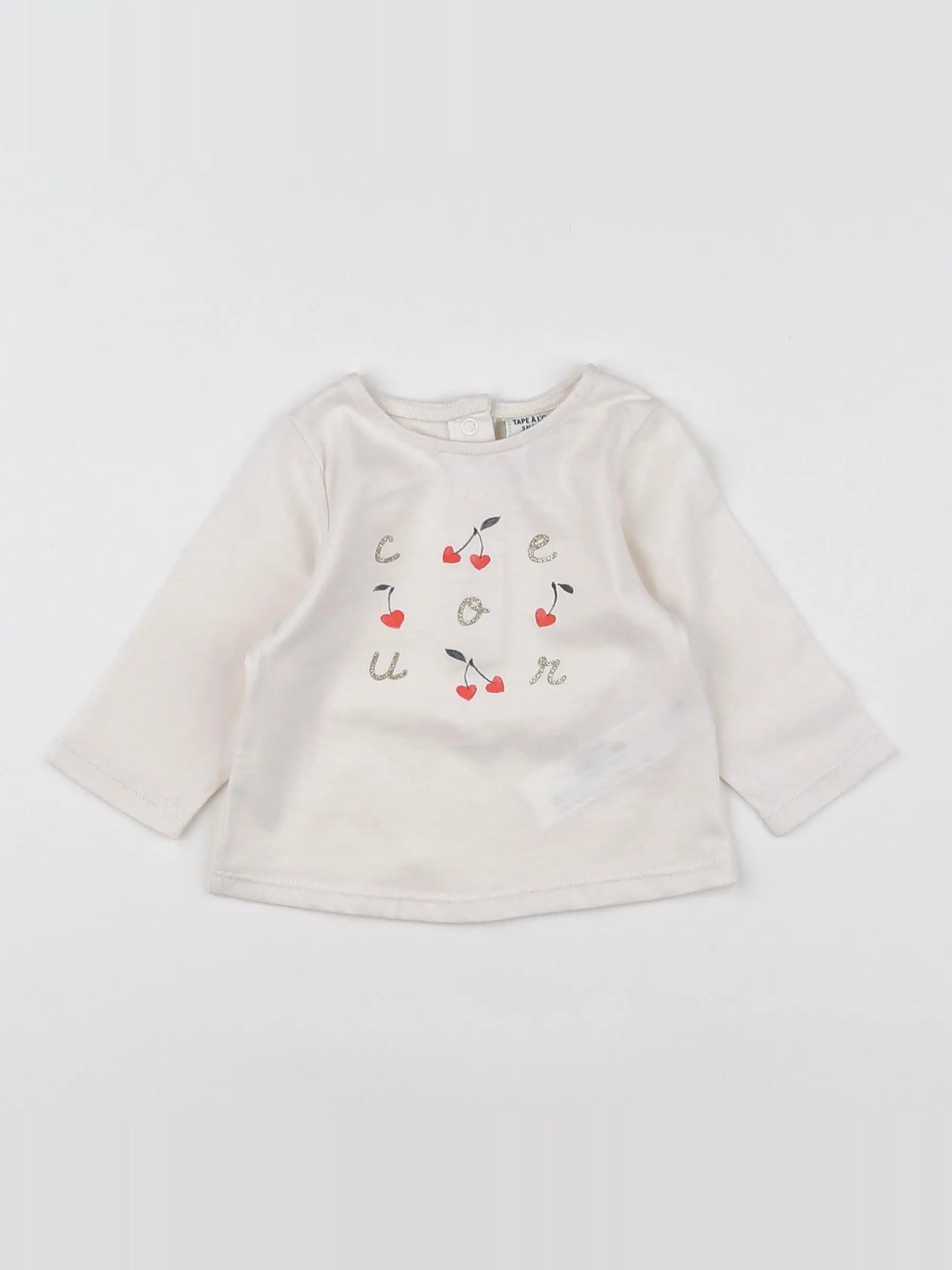 Tape à l'oeil - tee-shirt beige - 3 mois
